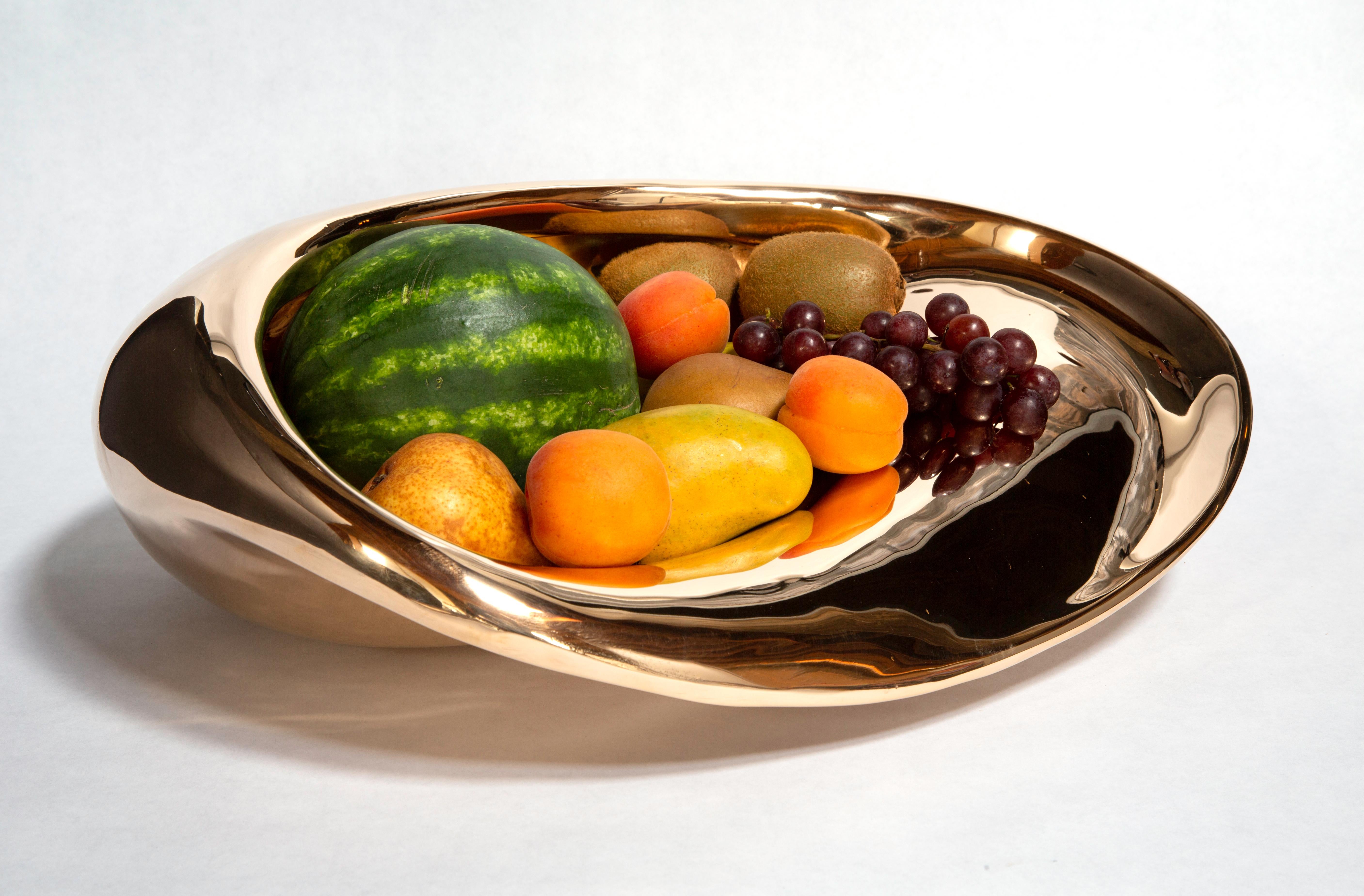 H57 Bowl / Vase in Polished Recycled Cast Aluminum, by Jordan Mozer, USA, 2007 For Sale 1