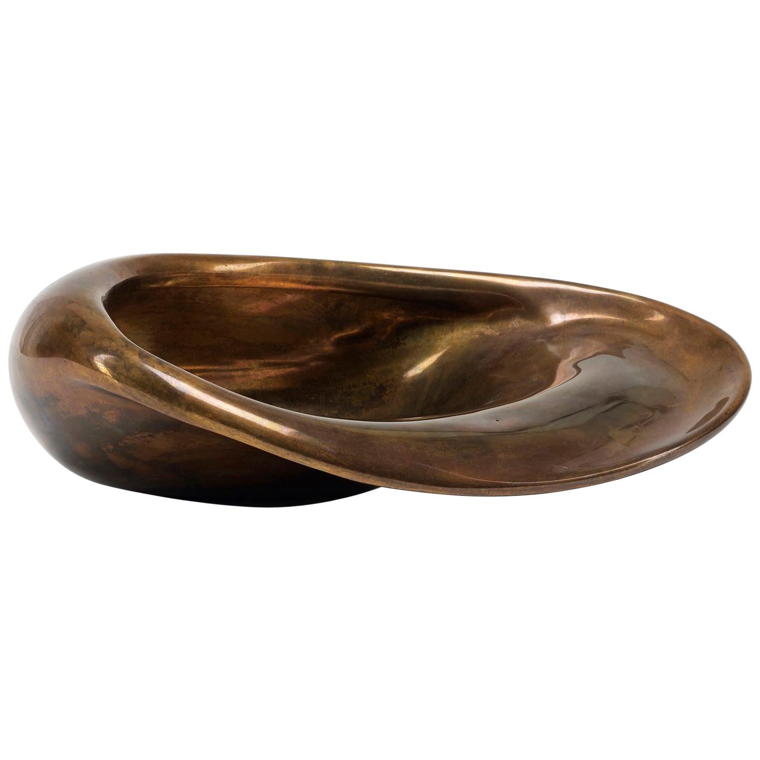 H57 Bowl or Vase in Polished Recycled Cast Red Bronze, by Jordan Mozer, USA 2007 For Sale 7