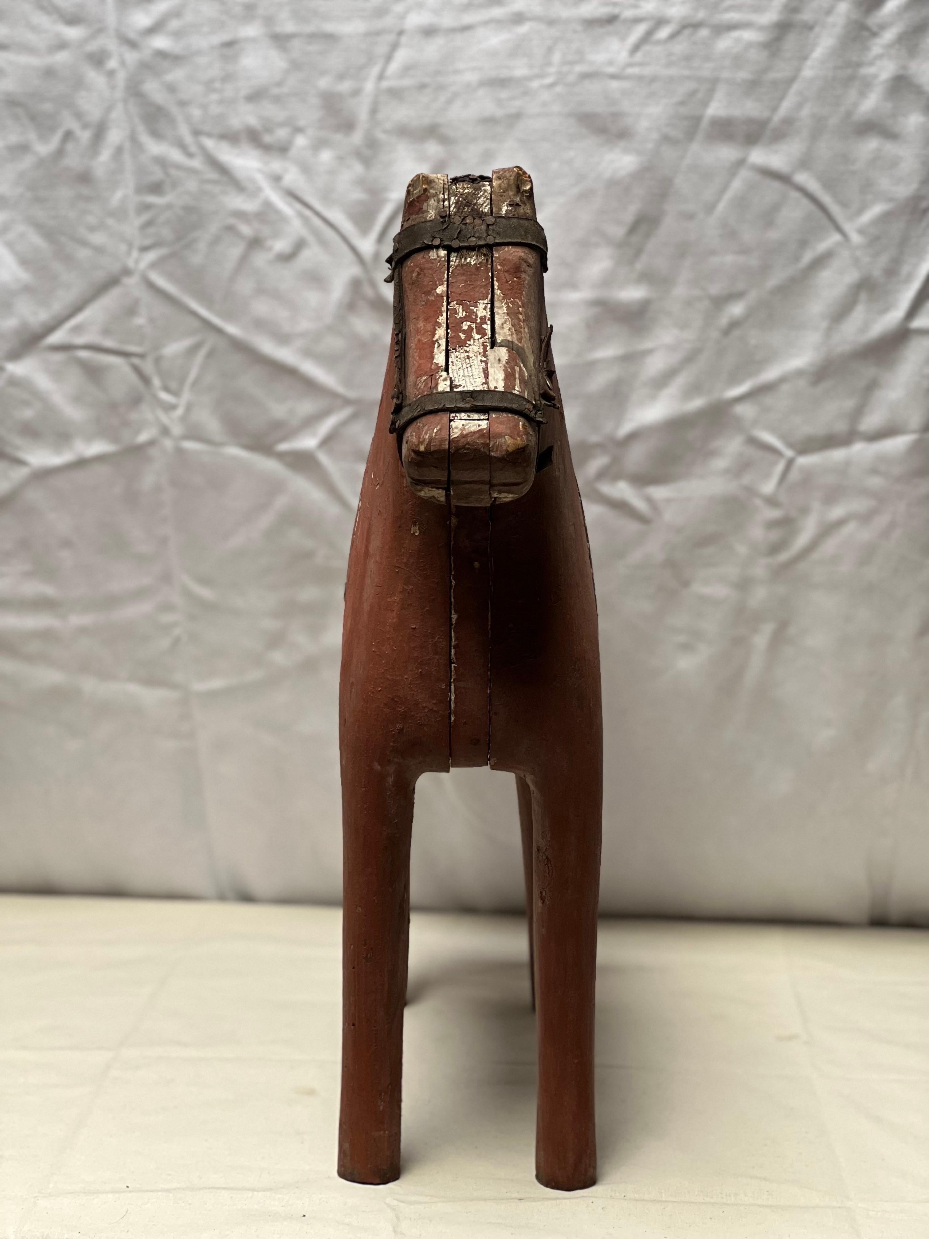 H67cm Swedish Horse, handmade folk craft circa 1800, highly decorative element  For Sale 2