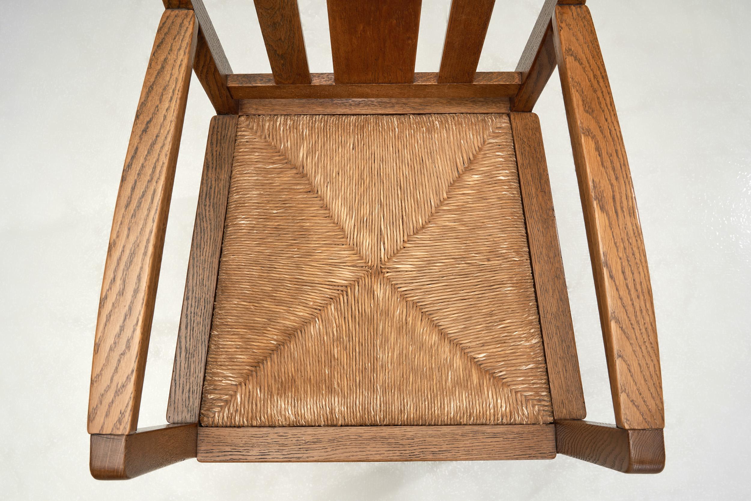 Fauteuil de l'école Haagse, Pays-Bas Première moitié du 20e siècle en vente 3