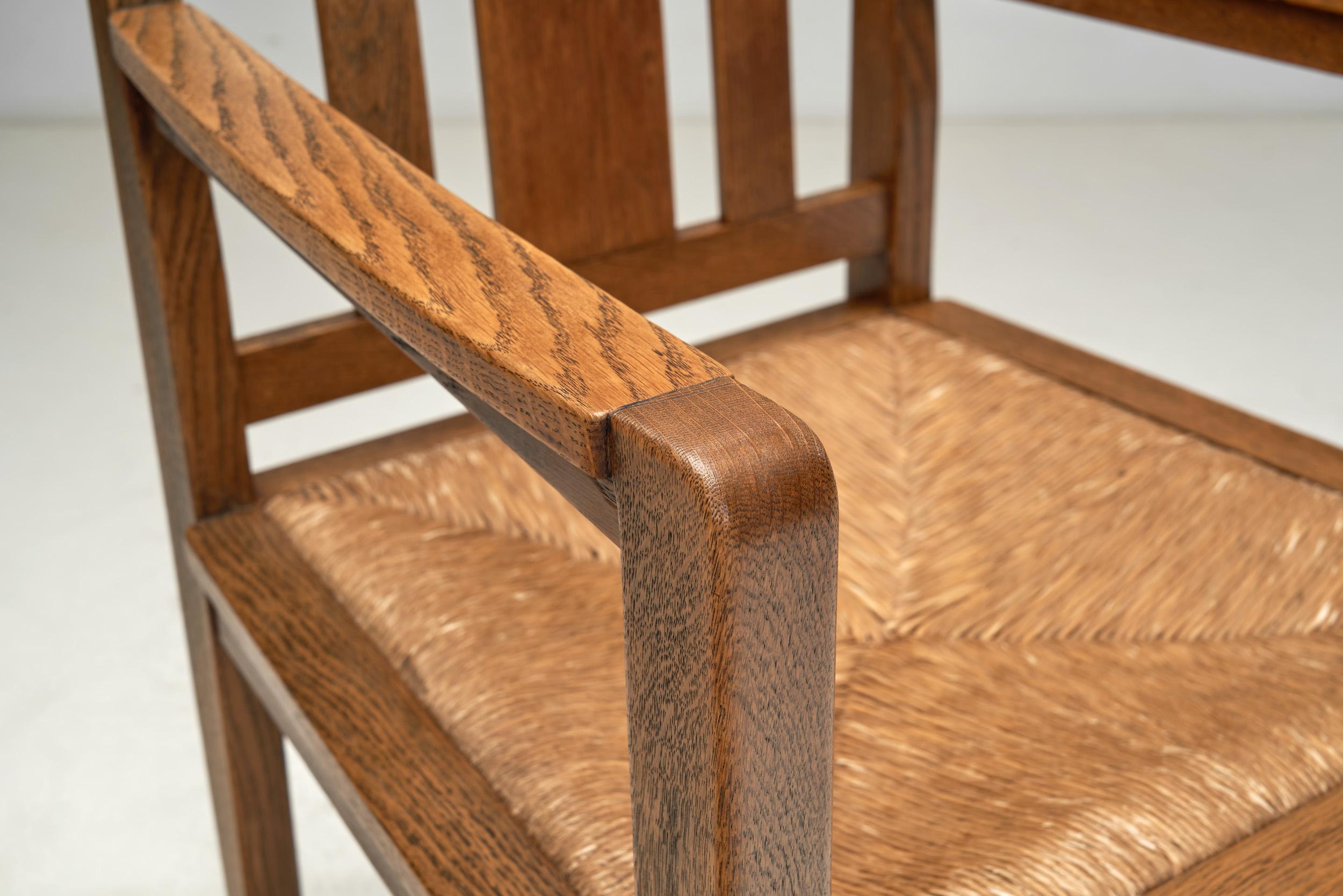 Fauteuil de l'école Haagse, Pays-Bas Première moitié du 20e siècle en vente 4