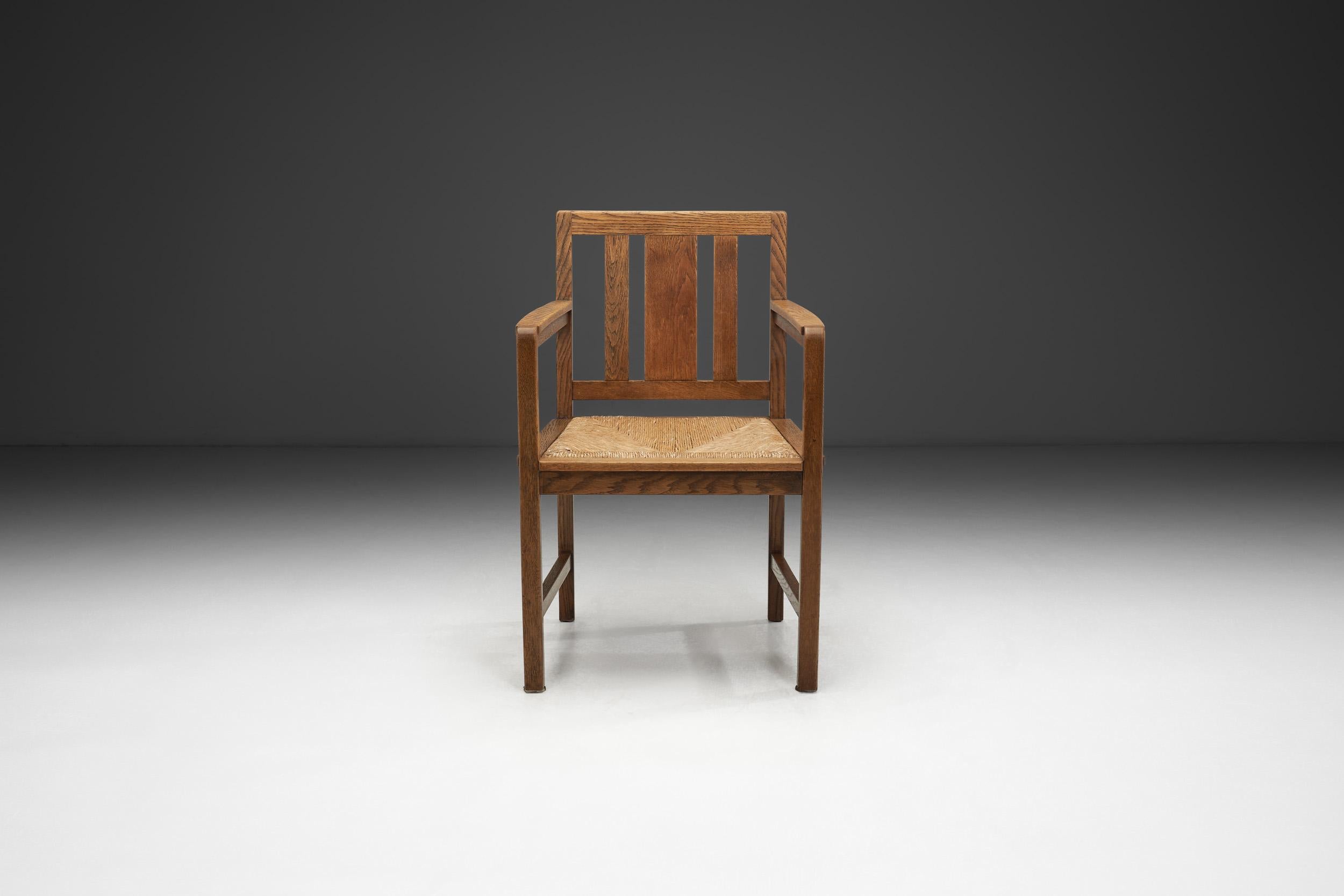 Art déco Fauteuil de l'école Haagse, Pays-Bas Première moitié du 20e siècle en vente