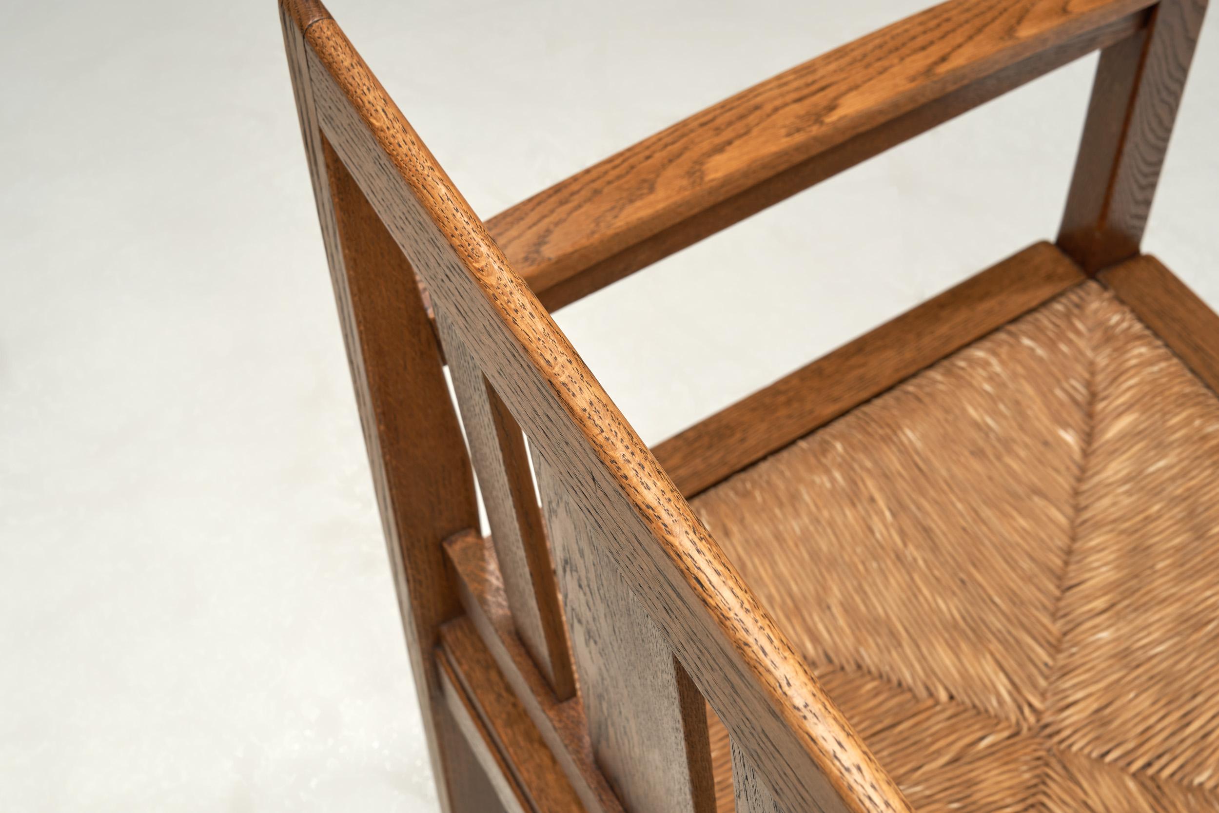 20ième siècle Fauteuil de l'école Haagse, Pays-Bas Première moitié du 20e siècle en vente