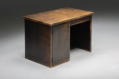 Haagse School Desk in Wood, Holland, 1930s