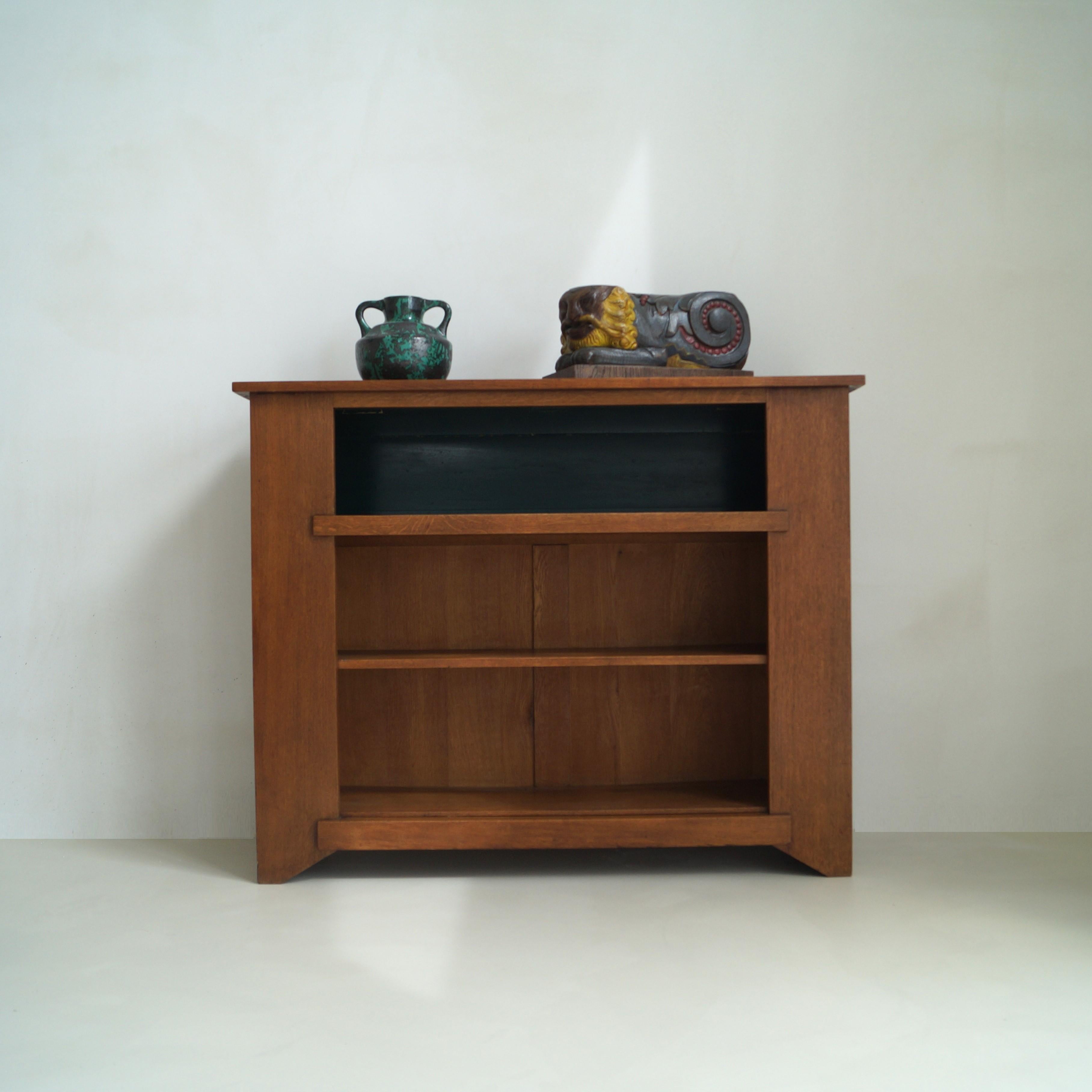 Haagse School Dutch Art Deco bookcase by Hendrik Wouda for Pander, 1924 For Sale 11