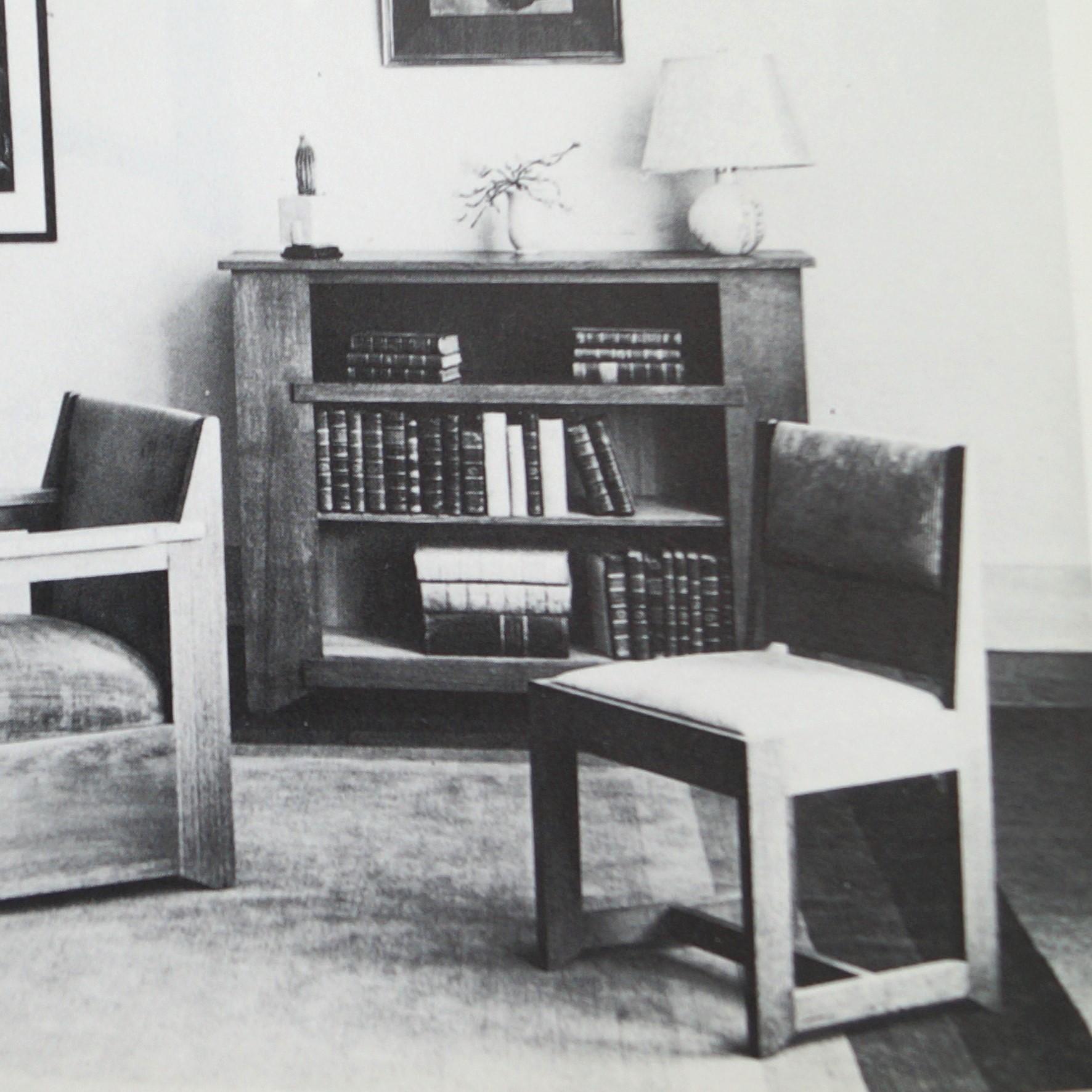 Haagse School Dutch Art Deco bookcase by Hendrik Wouda for Pander, 1924 For Sale 2