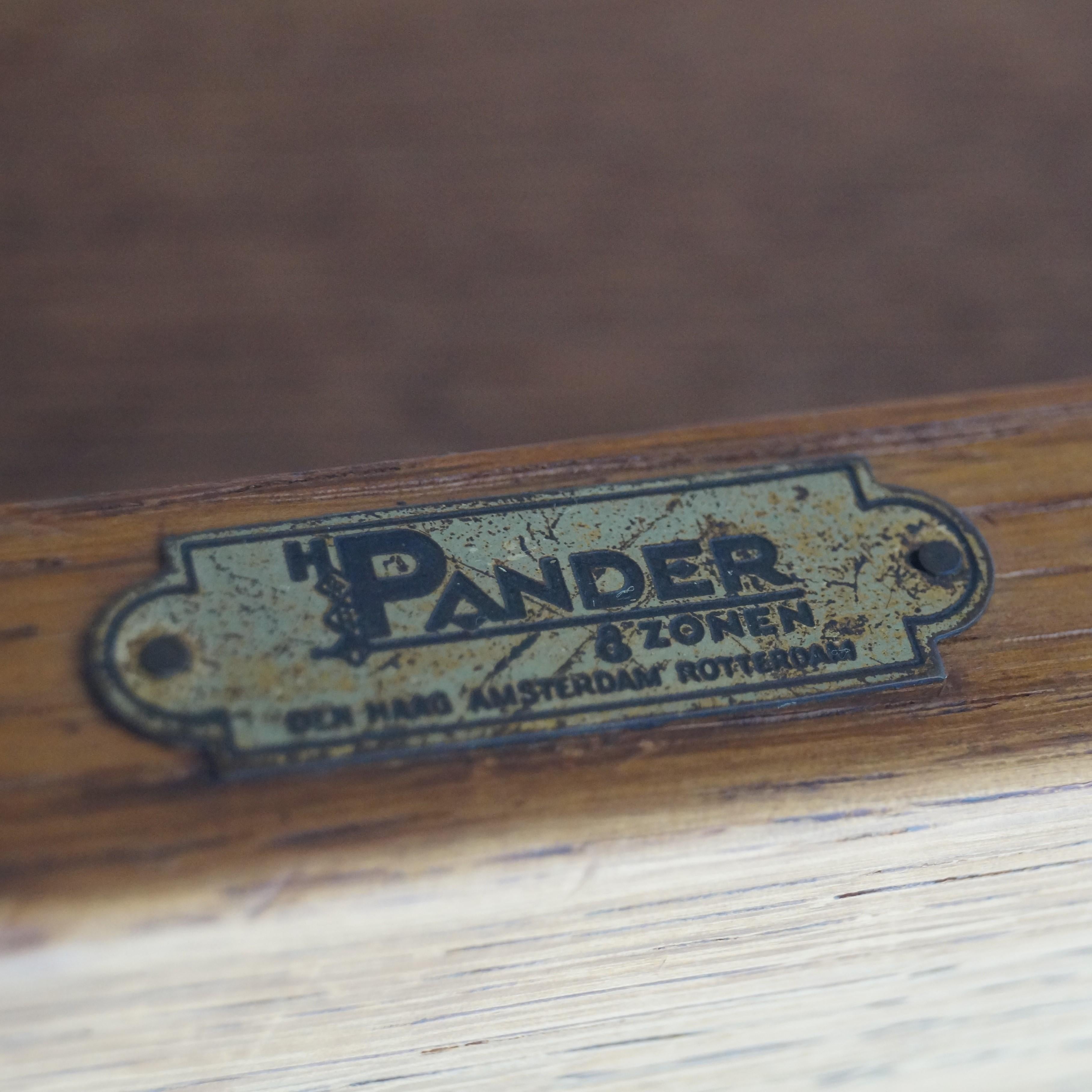 Niederländischer Art-Déco-Beistell- oder Serviertisch der Haagse-Schule von Wouda für Pander, 1920er Jahre im Angebot 11