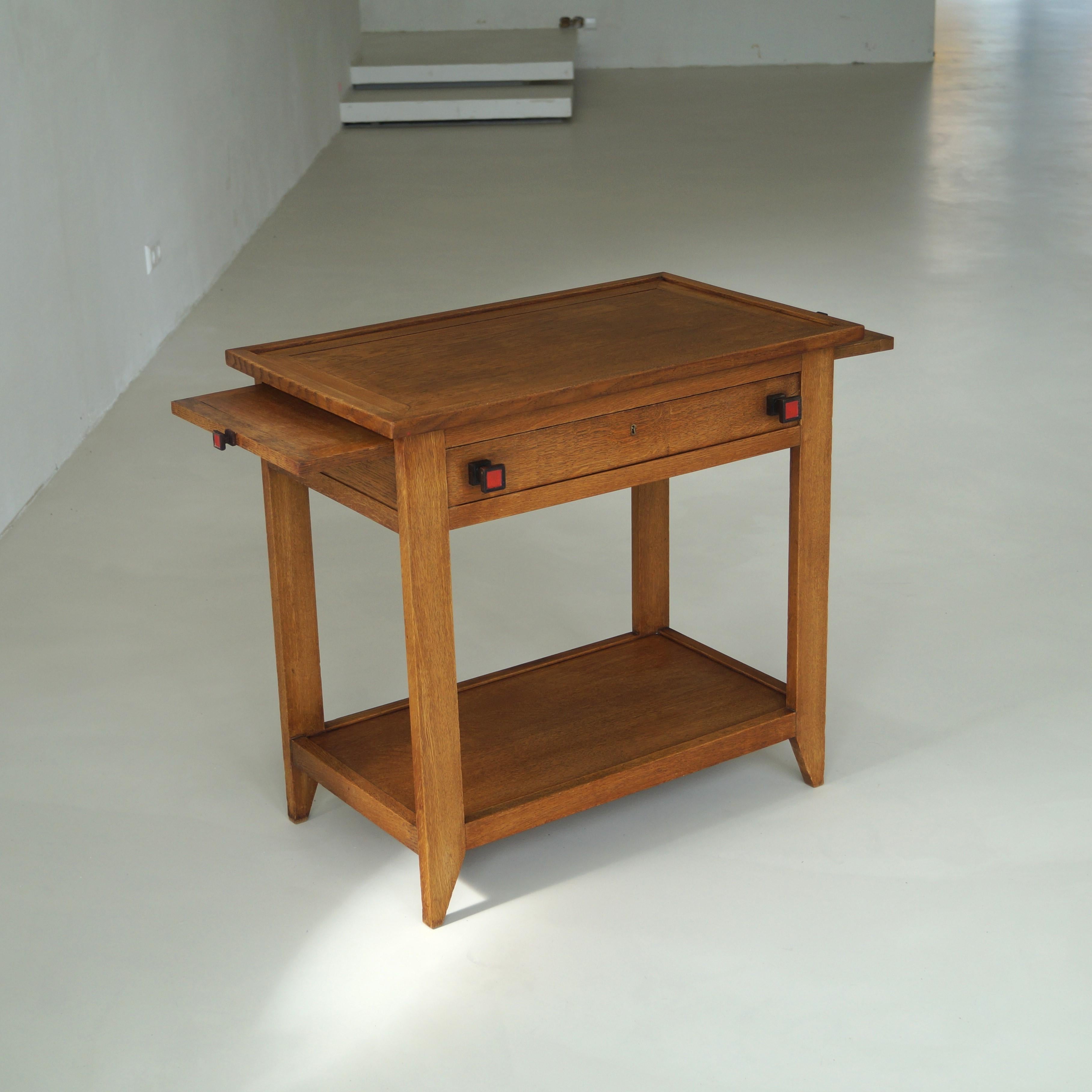 Niederländischer Art-Déco-Beistell- oder Serviertisch der Haagse-Schule von Wouda für Pander, 1920er Jahre im Angebot 6