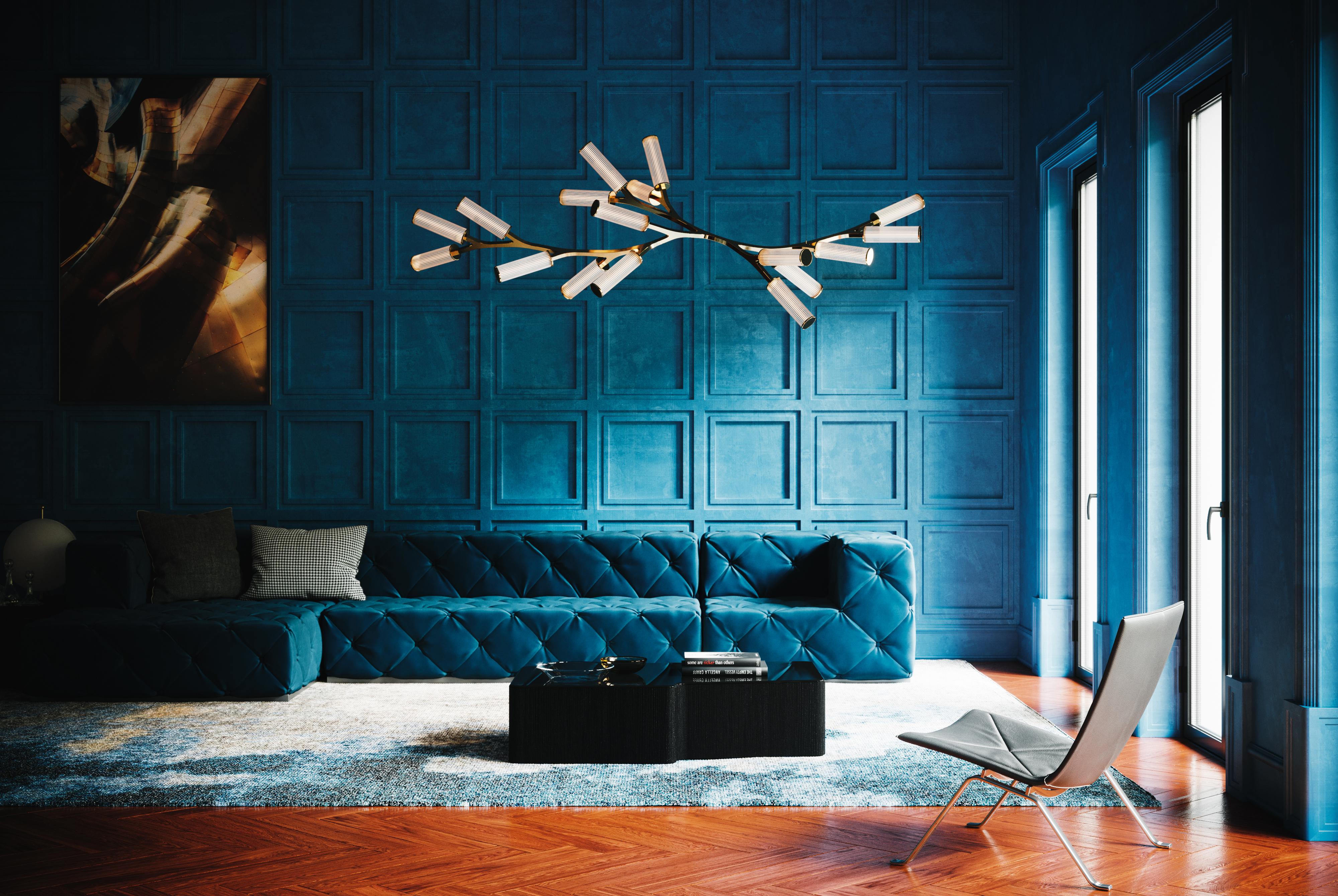 Metallo Lampadario Haara 10 di Cameron Design House in vendita