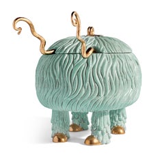 Haas Fox Salad Monster Serving Bowl - Blue Green