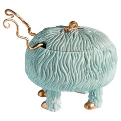 Haas Fox Salad Monster Serving Bowl - Blue Green