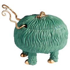 Haas Fox Salad Monster Serving Bowl - Green