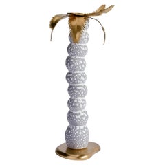 Haas Mojave Palm Candlestick - Grey