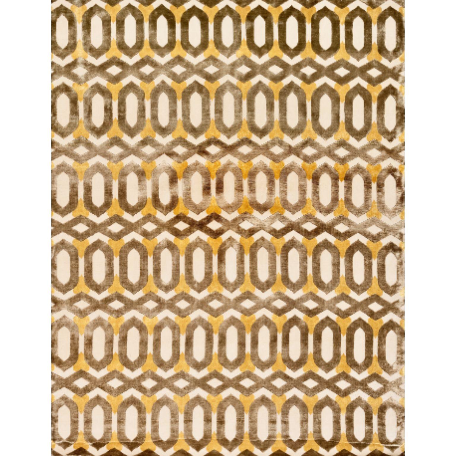 HABANA 200 Teppich von Illulian.
Abmessungen: T300 x H200 cm 
MATERIALIEN: Wolle 50%, Seide 50%
Je nach MATERIAL und Größe sind verschiedene Varianten möglich und die Preise können variieren. 

Illulian, eine historische und prestigeträchtige