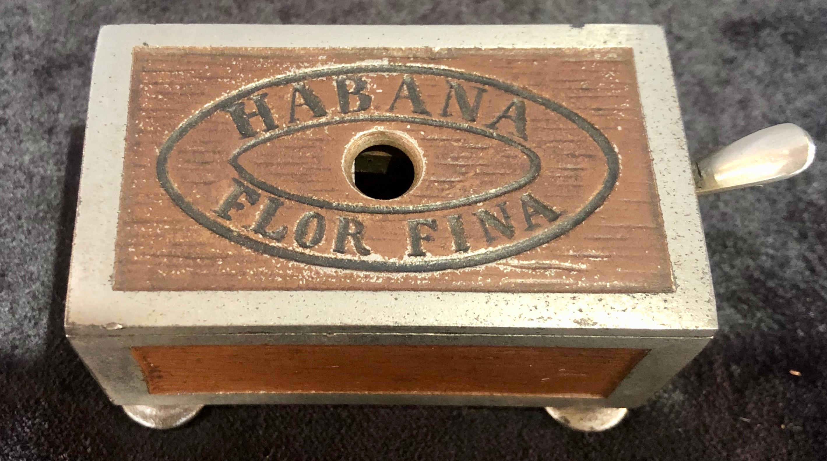 Habana Small Cigar Box Cutter 19th Century Original Paint Finish 1