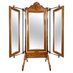 Haberdasher's Triple Cheval Dressing Mirror