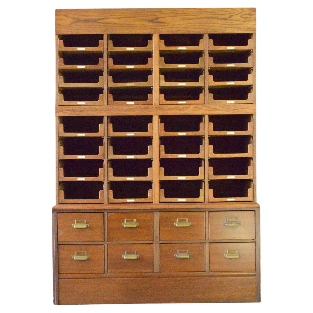 Haberdashery Cabinet by E Pollard & Co., circa 1910 For Sale