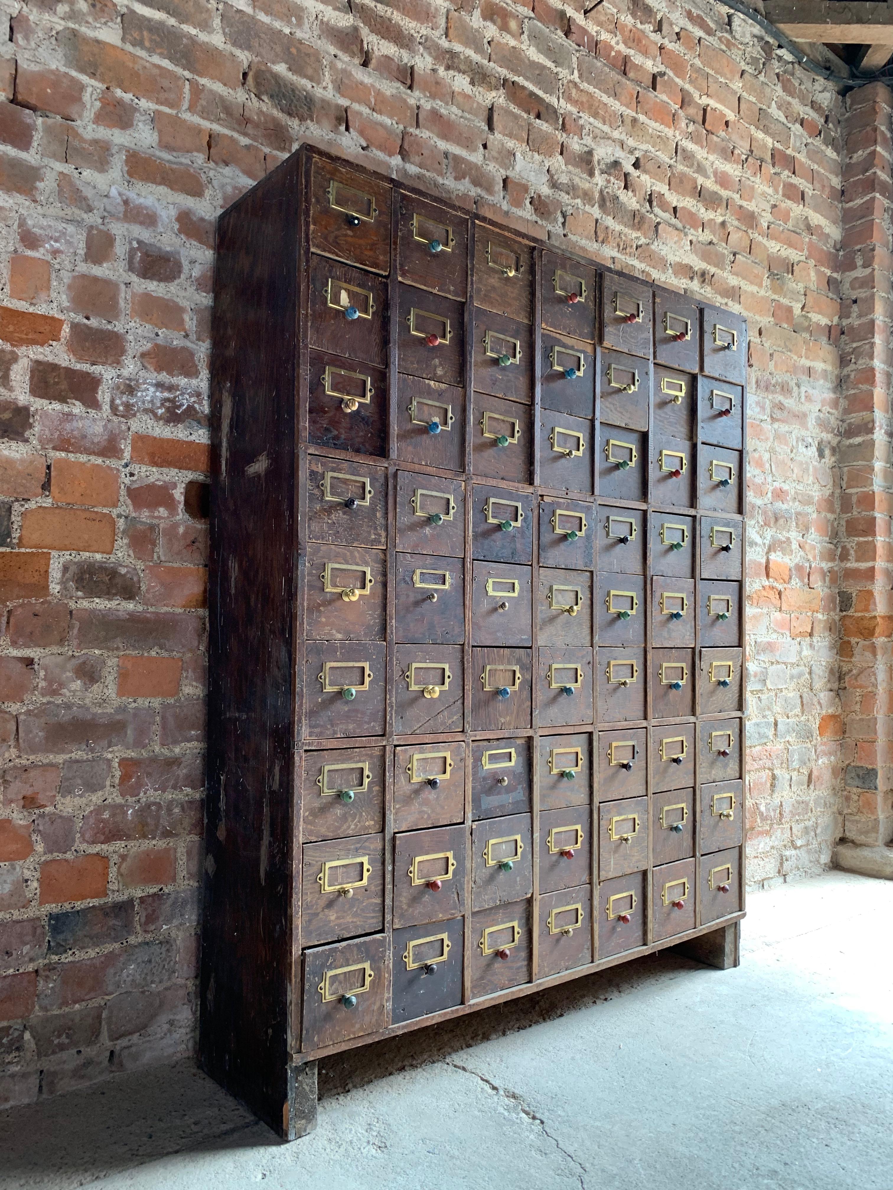 Mid-20th Century Haberdashery Chest of Drawers Industrial Loft Style Engineers Drawers circa 1940