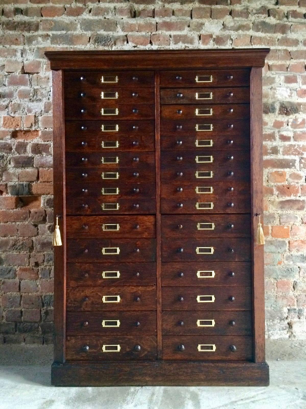 Haberdashery Chest of Drawers Museum Cabinet Industrial Loft Style, 1890 4