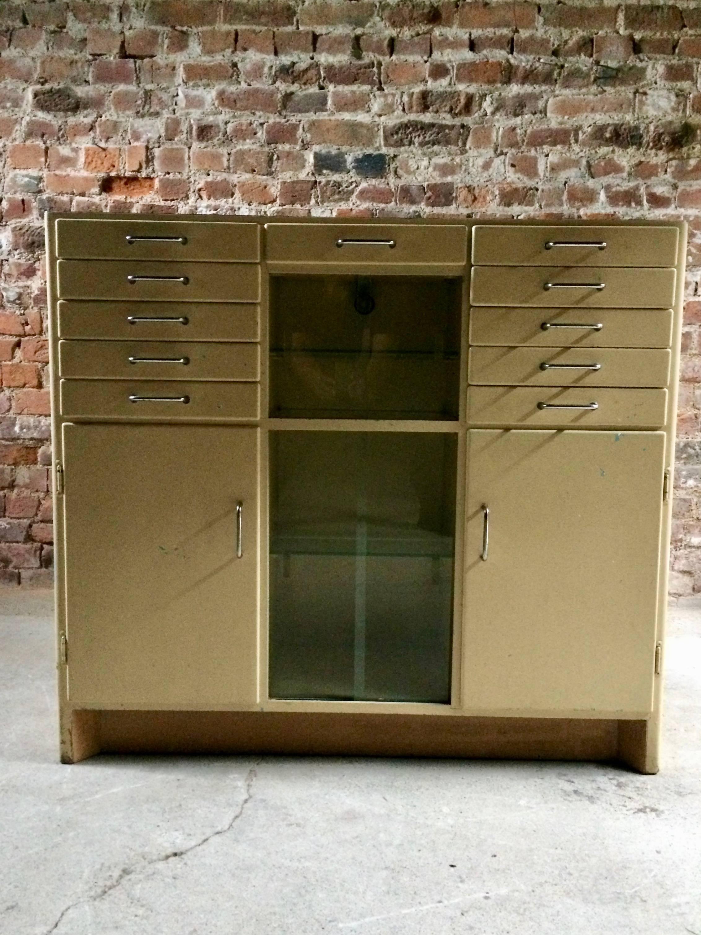 Haberdashery Dentists Cabinet Medical Chest Cupboard Edward Doherty & Son, 1930s 4