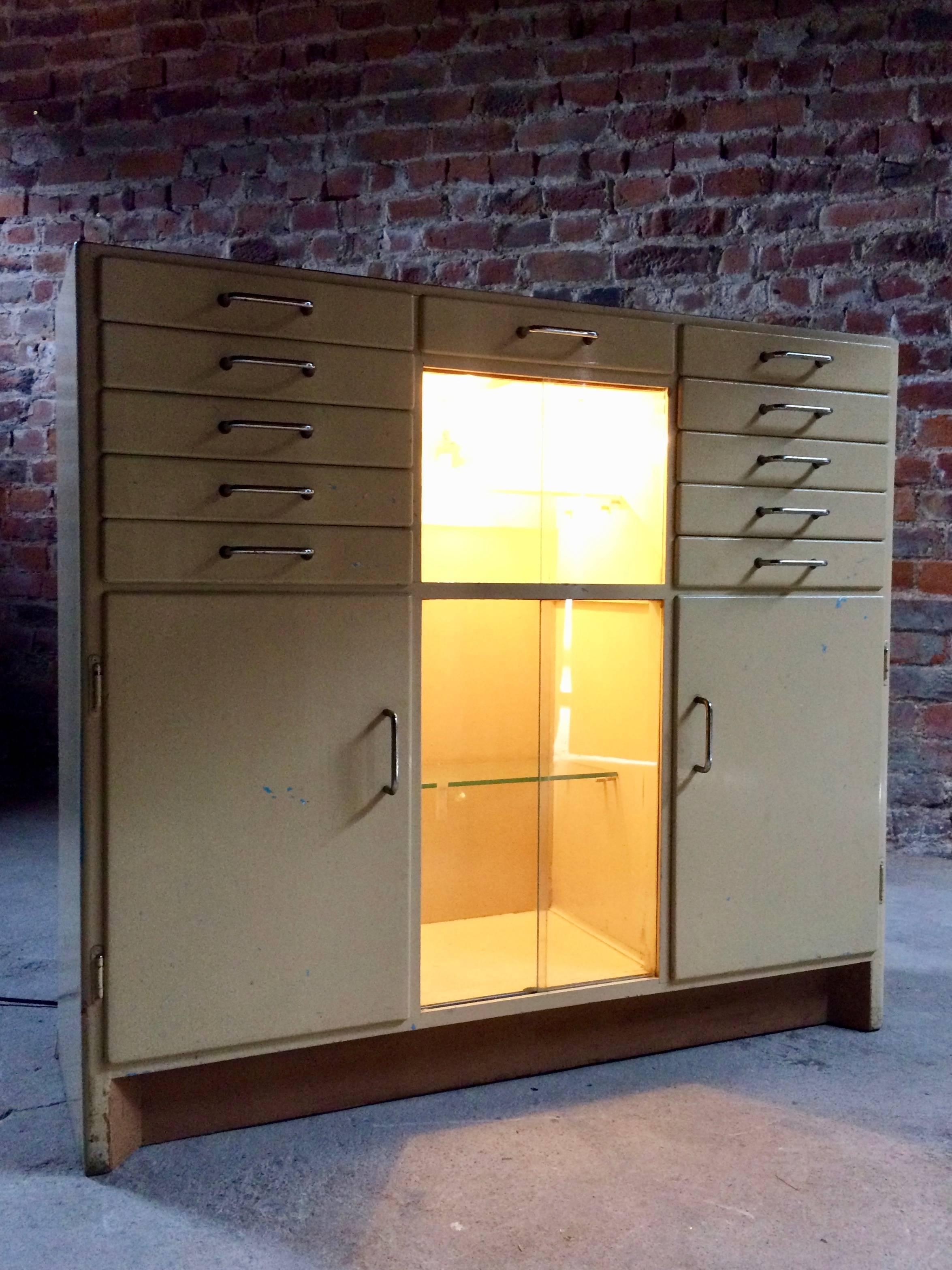 Haberdashery Dentists Cabinet Medical Chest Cupboard Edward Doherty & Son, 1930s 2