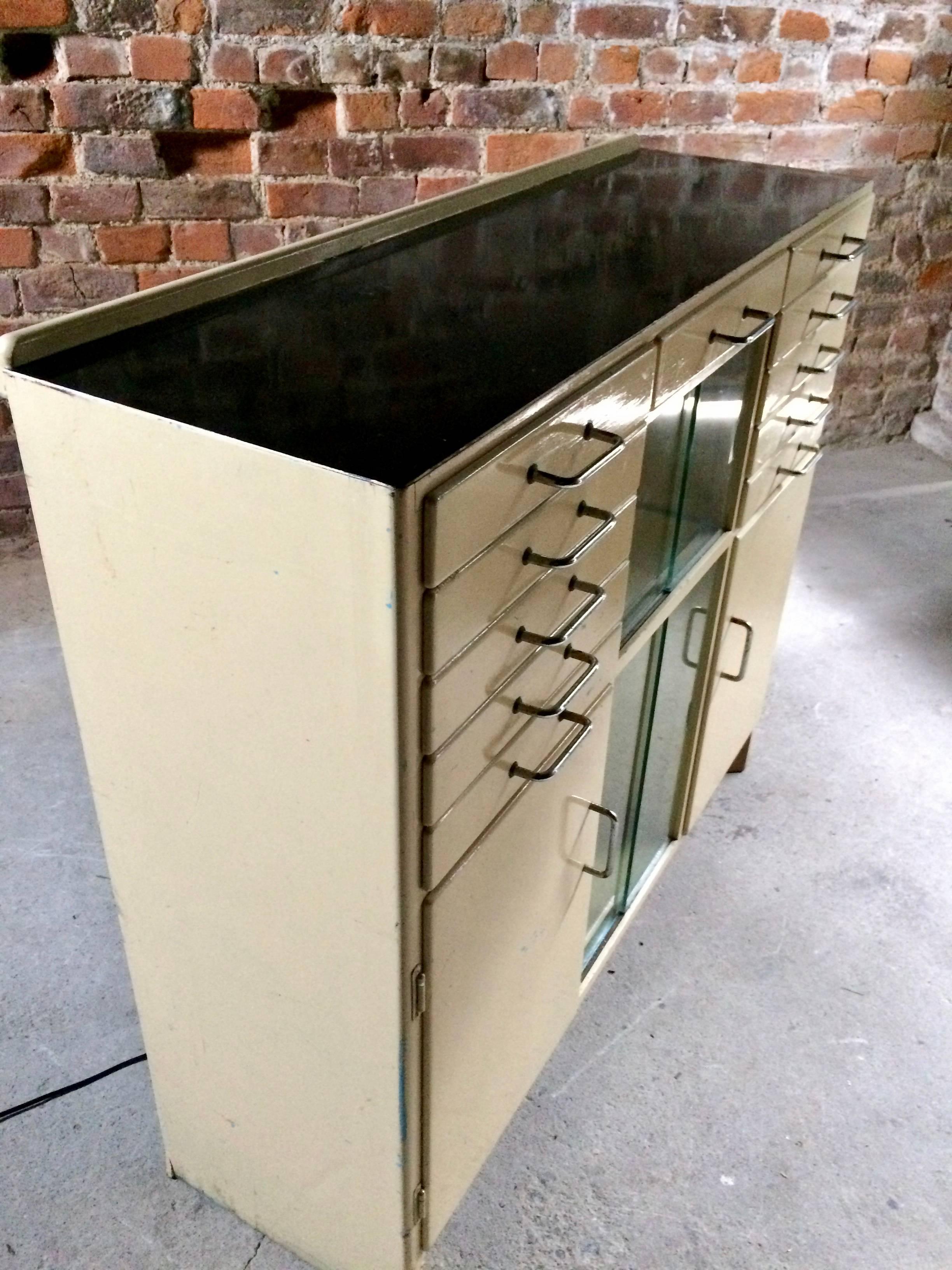 Haberdashery Dentists Cabinet Medical Chest Cupboard Edward Doherty & Son, 1930s 3