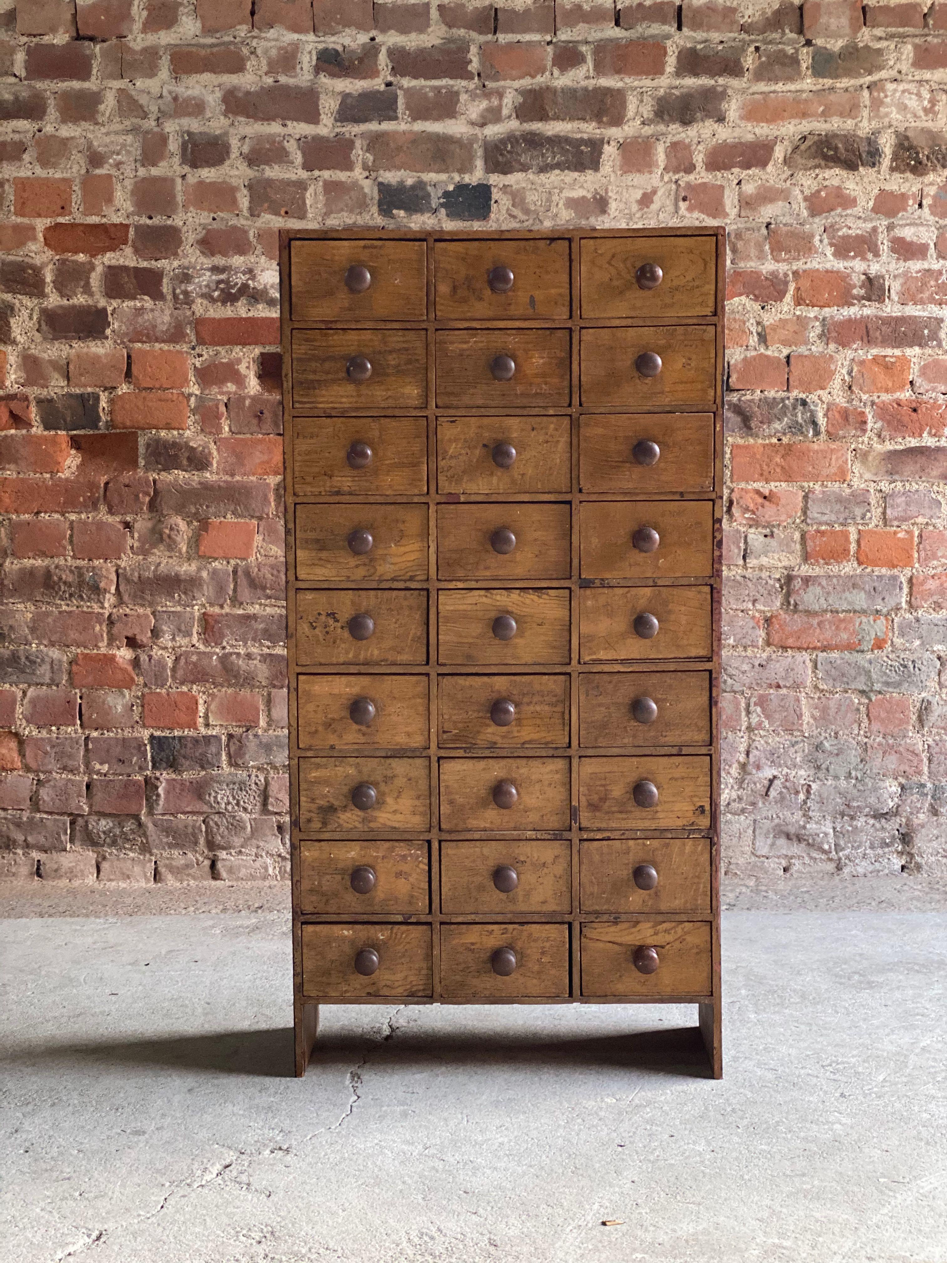 Haberdashery Industrial Engineers Chest of Drawers Loft Style, circa 1940s 1