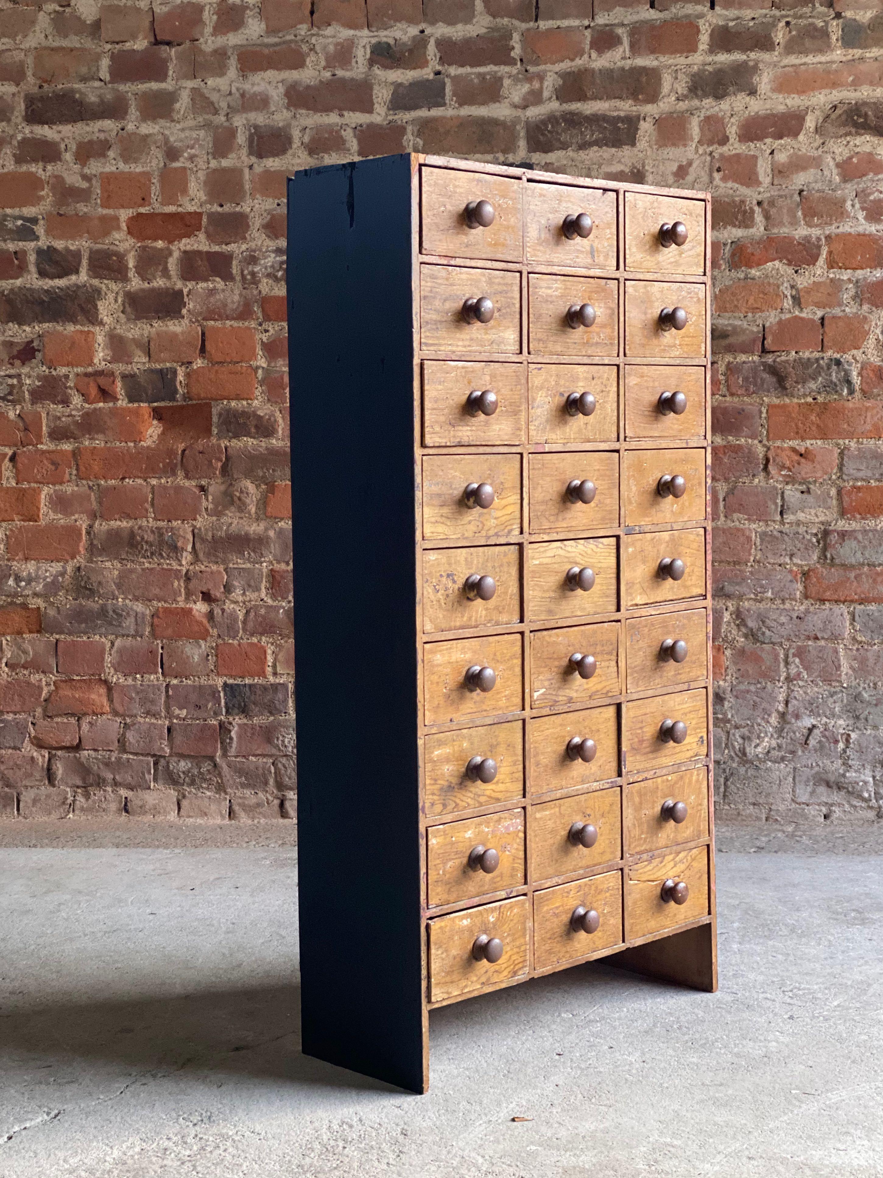 Haberdashery Industrial Engineers Chest of Drawers Loft Style, circa 1940s 2