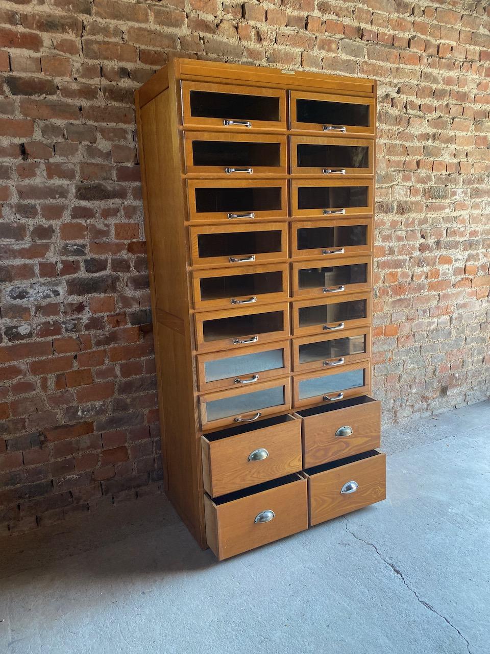 Haberdashery Oak Cabinet, circa 1930 3