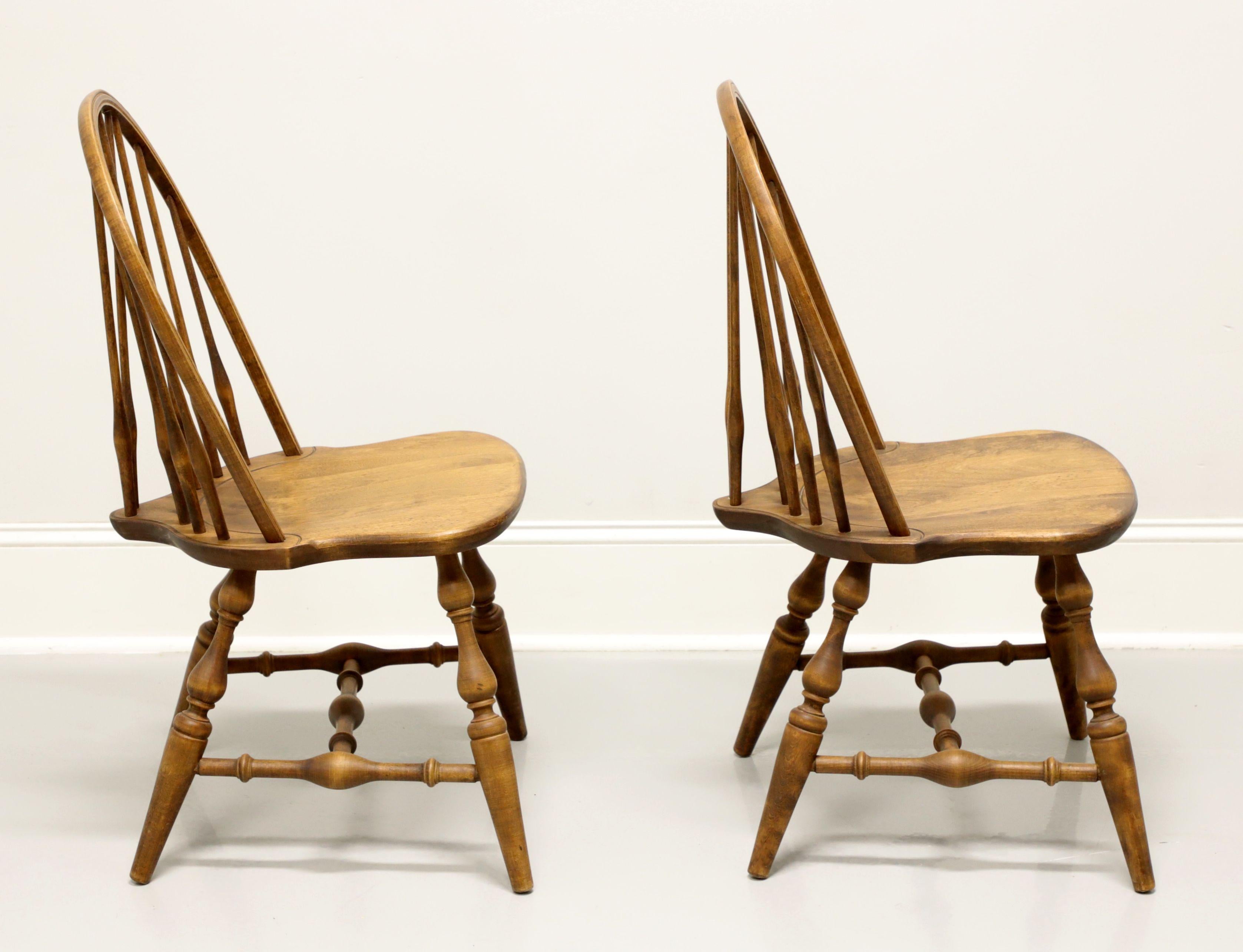 American HABERSHAM Pine Windsor Dining Side Chairs - Pair A