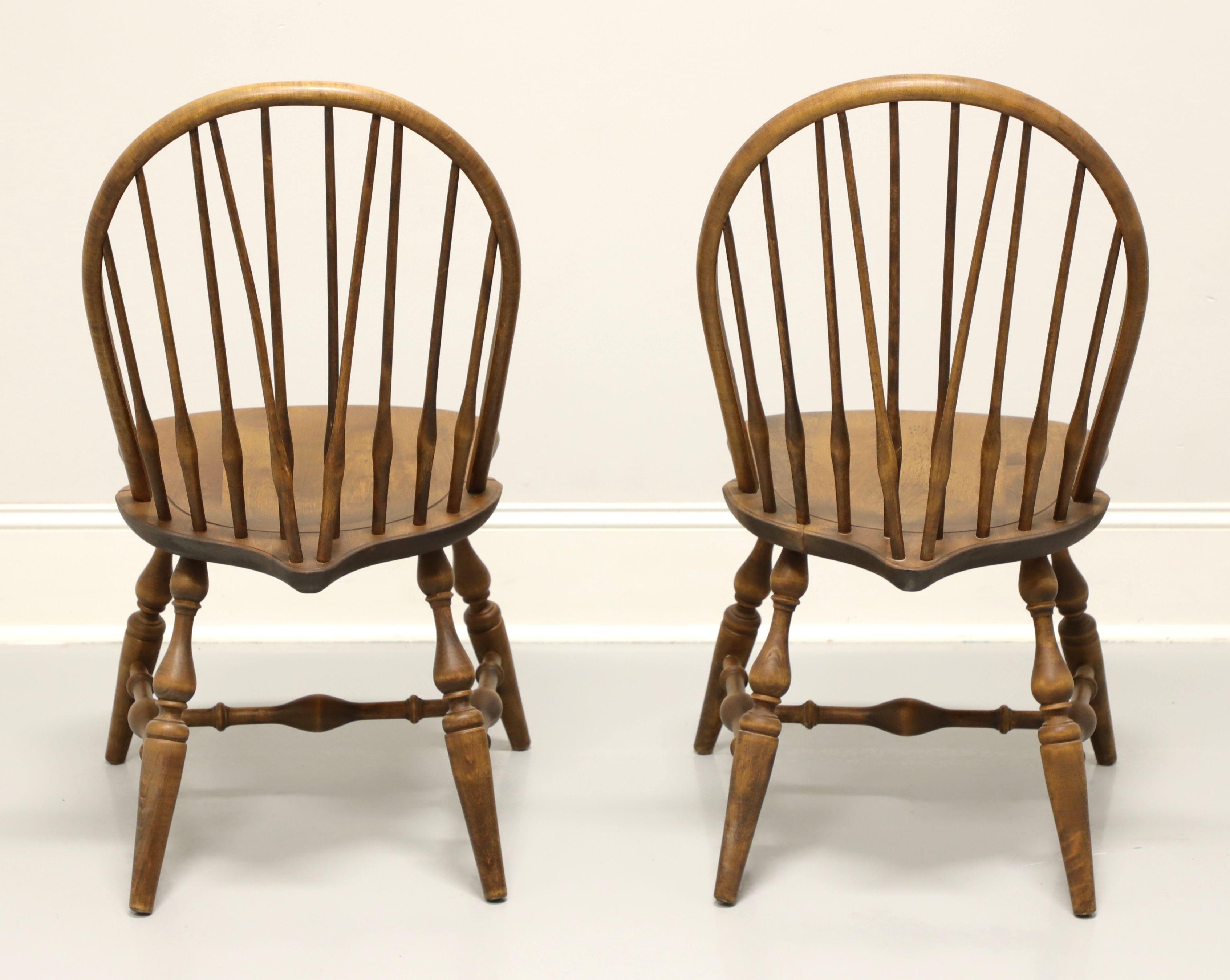HABERSHAM Pine Windsor Dining Side Chairs - Pair A In Good Condition In Charlotte, NC