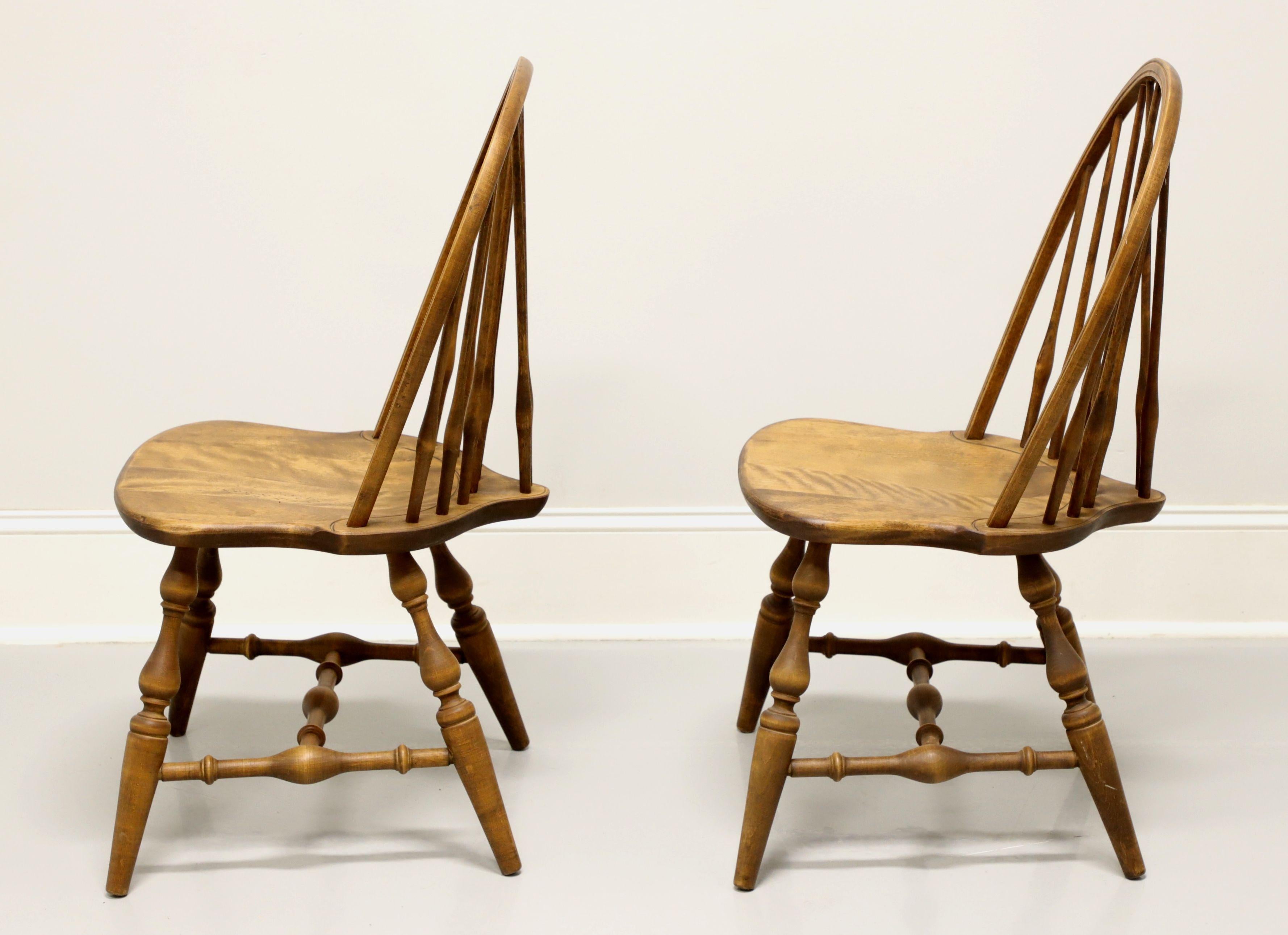 20th Century HABERSHAM Pine Windsor Dining Side Chairs - Pair B