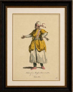 Habit of a Moorish Slave, North African Costume Engraving, 1749