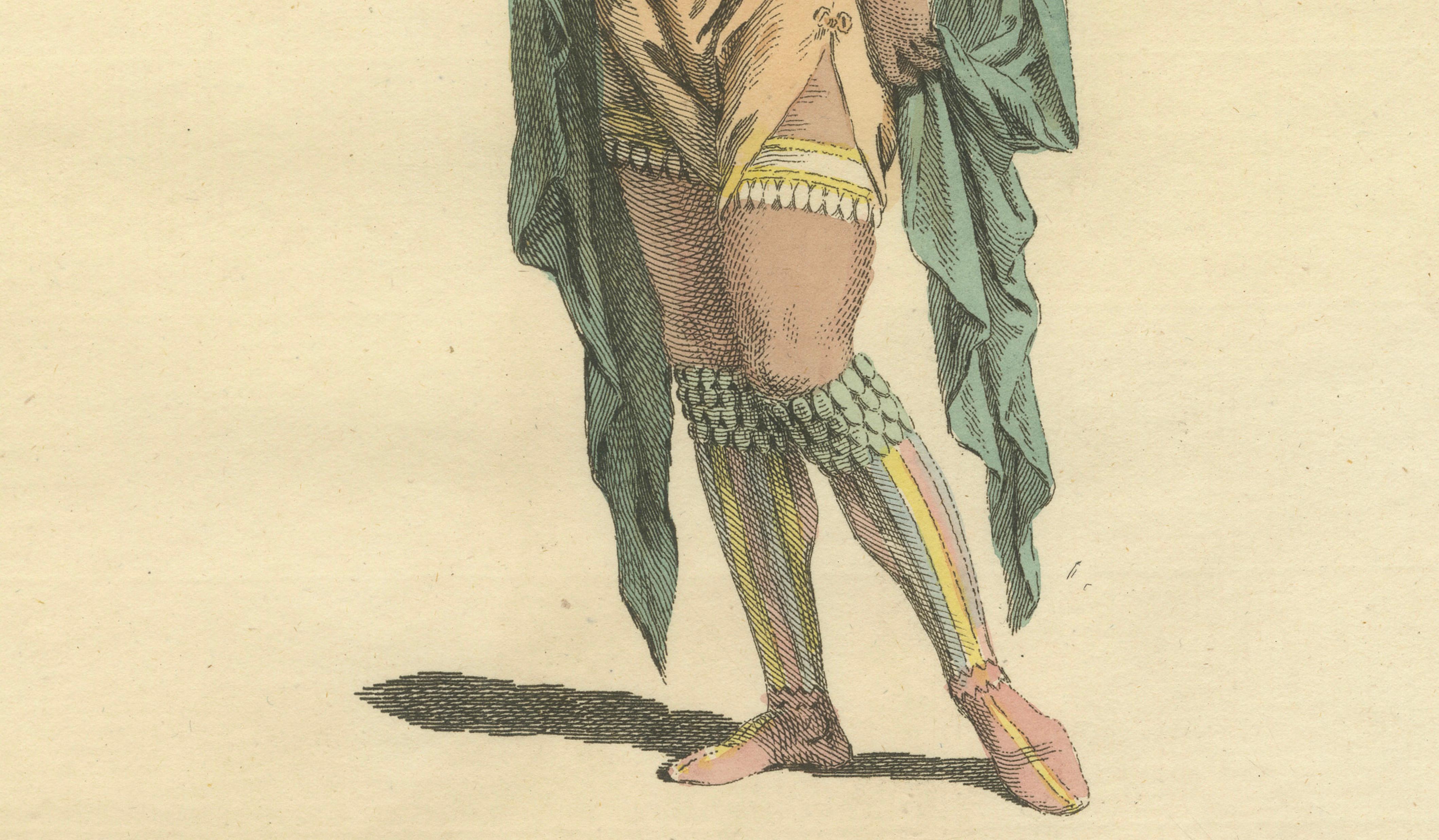 Habit of a Woman of Africa in 1581, Early Ethnographic Costume Engraving, 1749