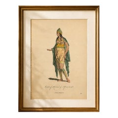 Habit of a Woman of Africa in 1581, Early Ethnographic Costume Engraving, 1749