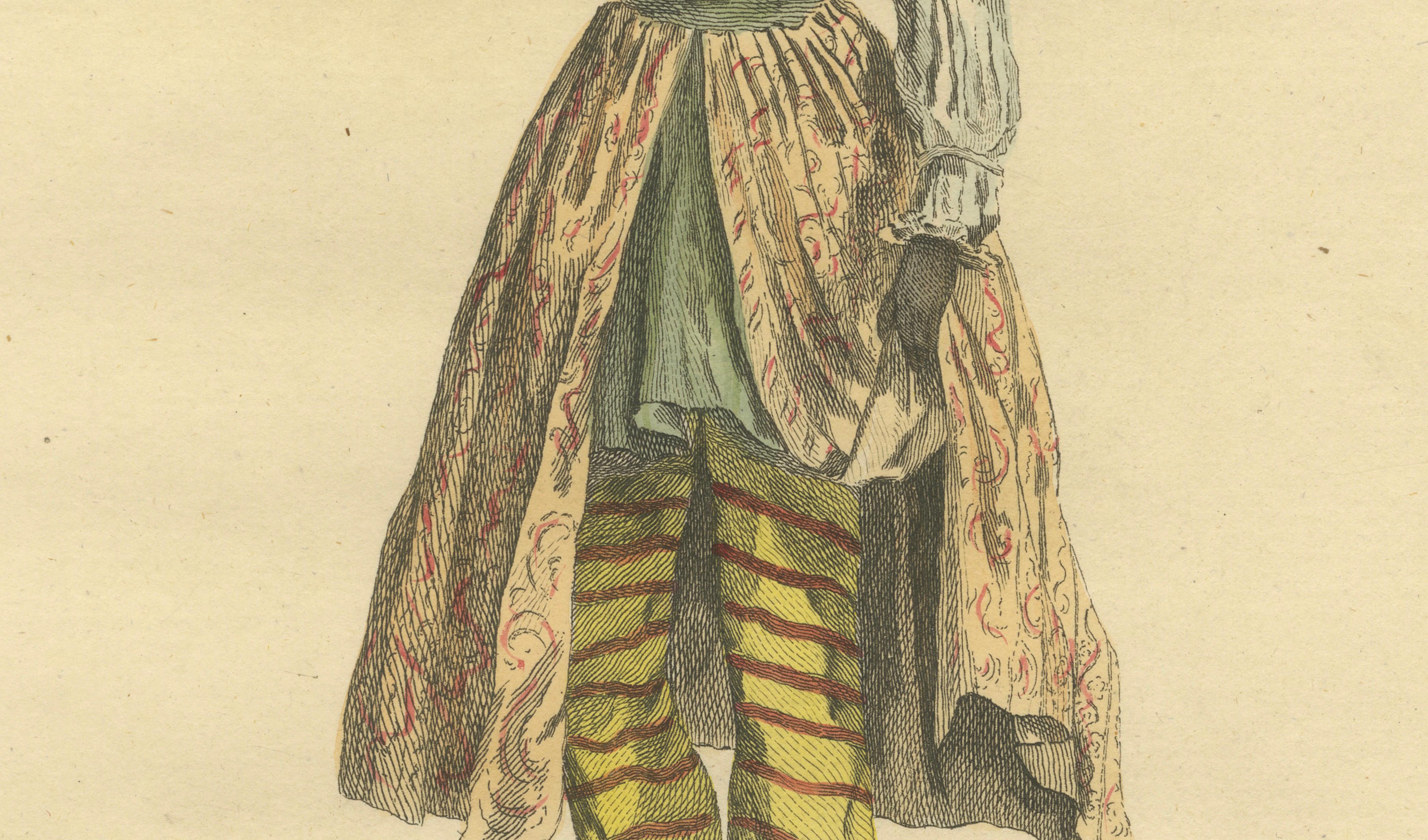 Habit of a Woman of Fez in Africa, Elegant Costume Engraving, 1749
