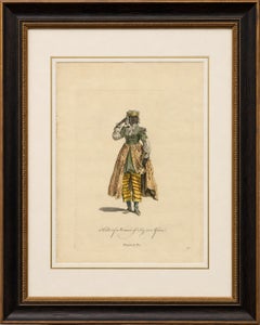 Habit of a Woman of Fez in Africa, Elegant Costume Engraving, 1749