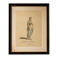 Habit of an Arabian Virgin, Hand-Colored Engraving, Thomas Jefferys, 1749