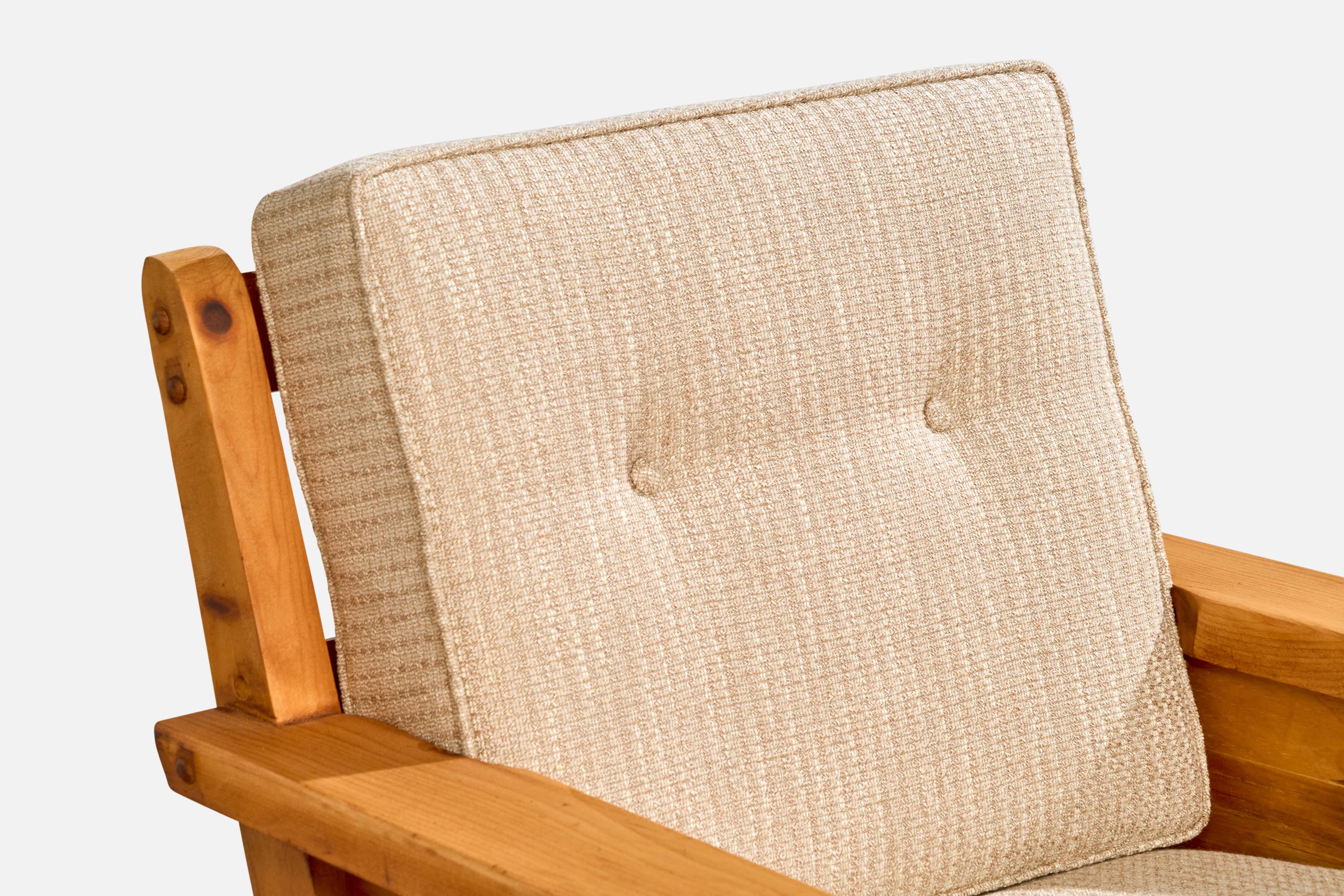 Habitant, fauteuils de salon, pin, tissu, États-Unis, années 1940 en vente 7