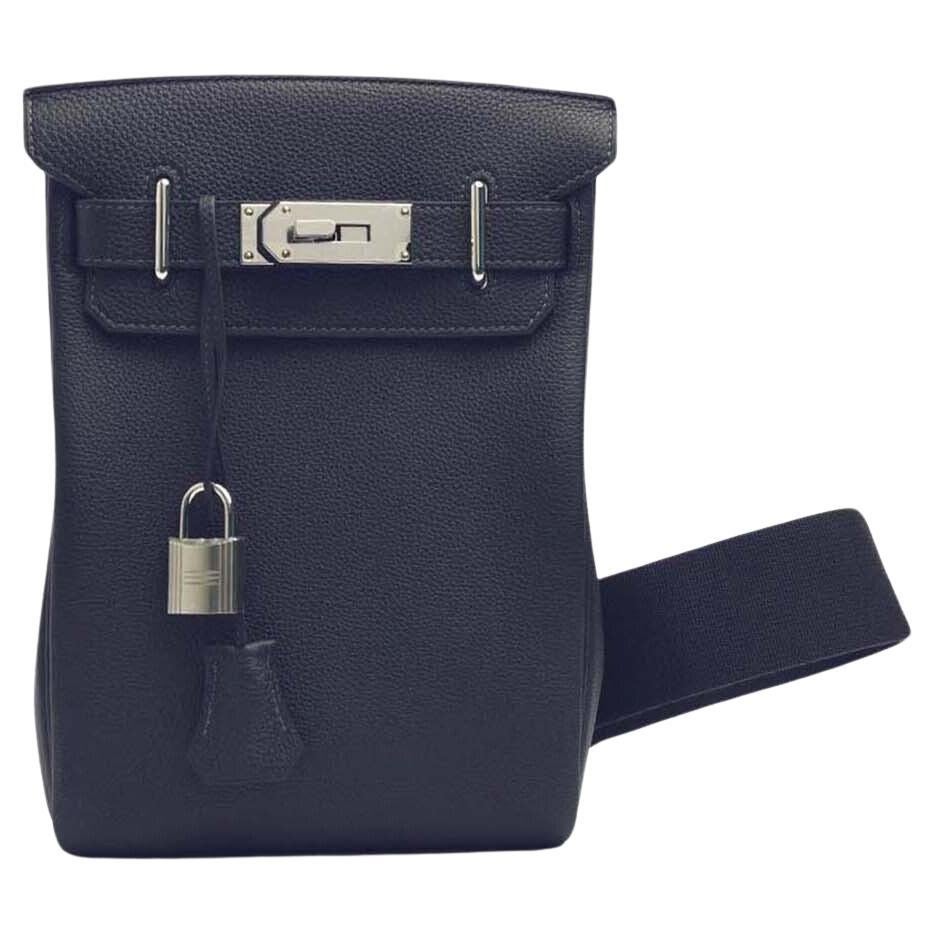 Hermes Hac a Dos GM Backpack Men's Bag Black Togo Palladium Hardware at  1stDibs