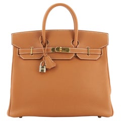 HAC Birkin Bag Brown Togo with Gold Hardware 32