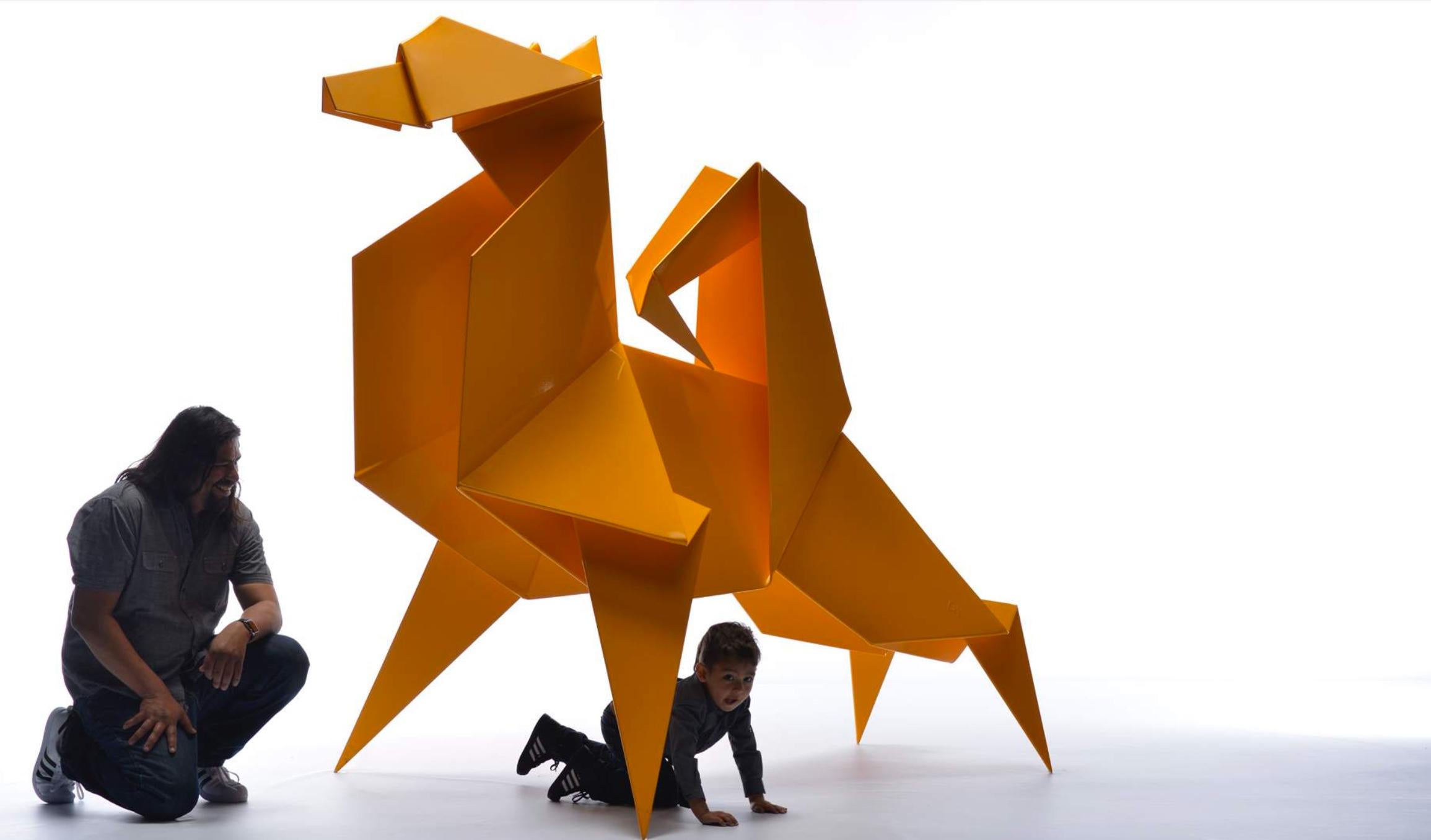 FOXY Fächer (Minimalistisch), Sculpture, von Hacer