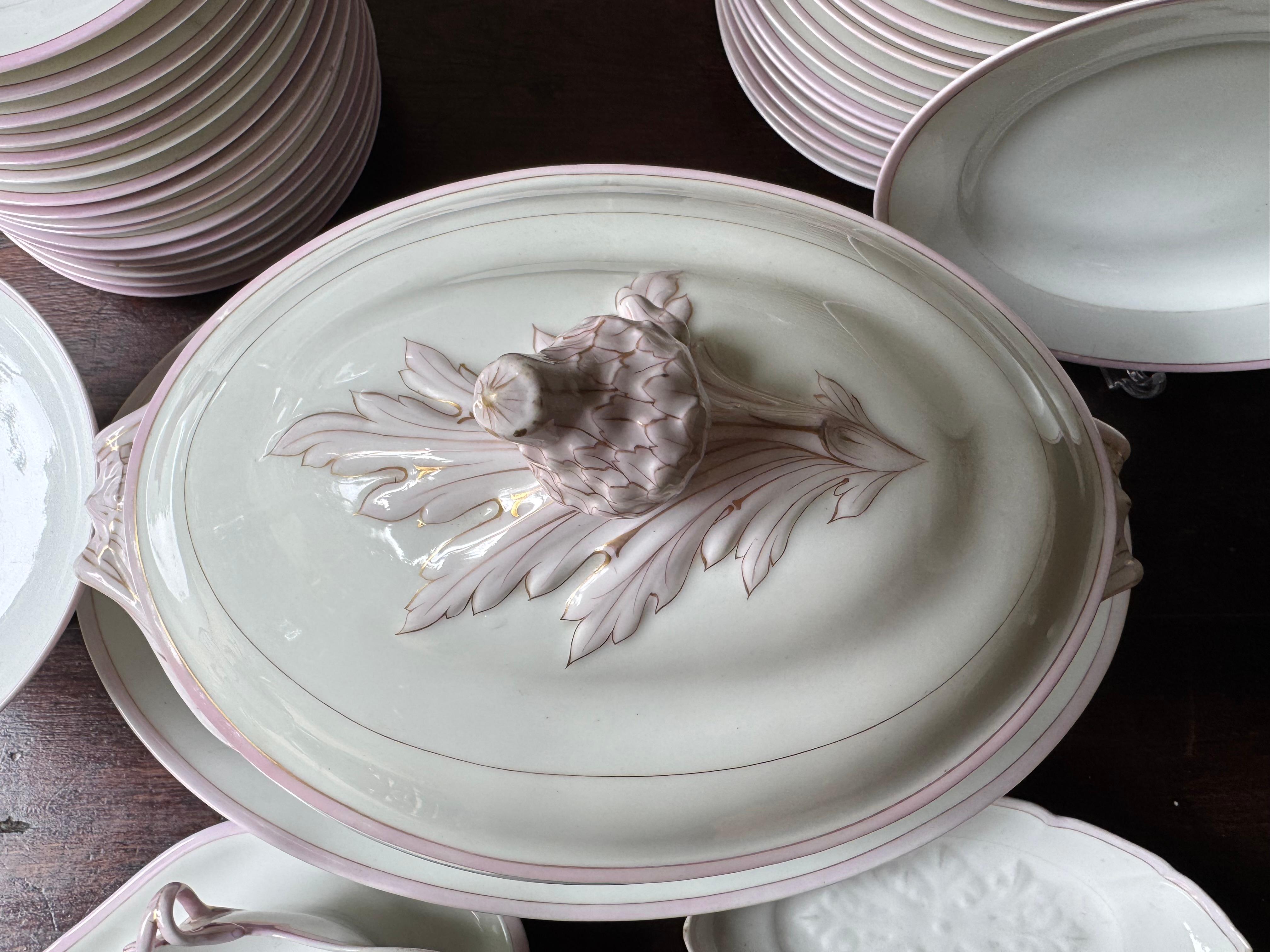 Hache e Pepin Le Halleur Frankreich - 1876 Tafelservice im Angebot 6