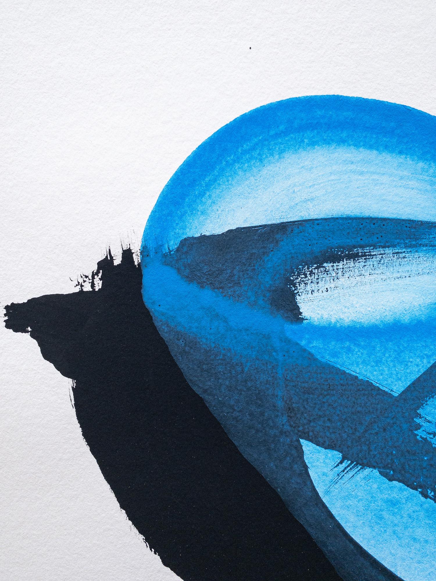 N572 by Hachiro Kanno - Calligraphy, abstract painting, ink, acrylic on paper For Sale 8