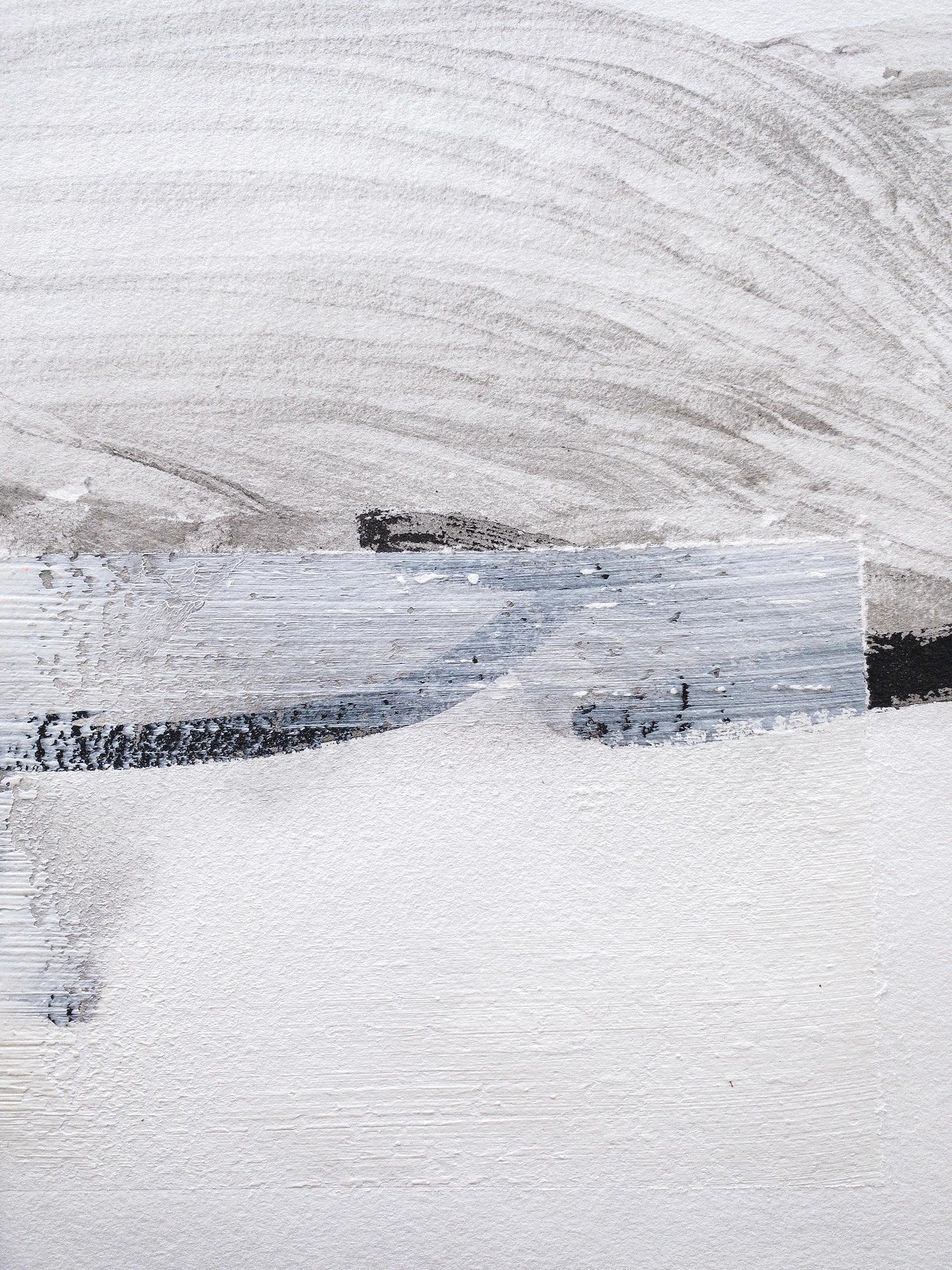 Permanescence N496D by Hachiro Kanno - Calligraphy-based abstract work on paper For Sale 7