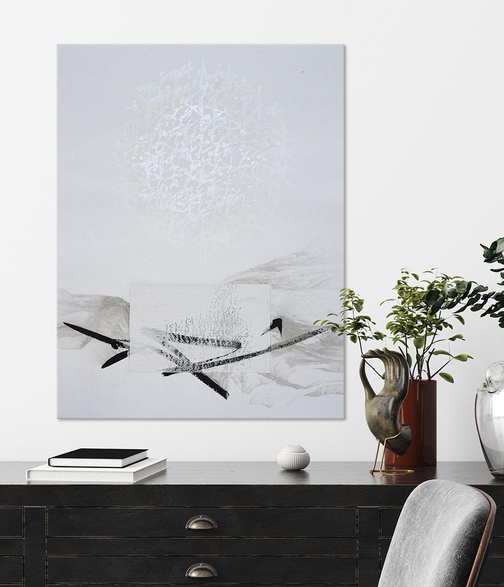 Permanescence N528 by Hachiro Kanno - Calligraphy, abstract painting, Japan For Sale 1