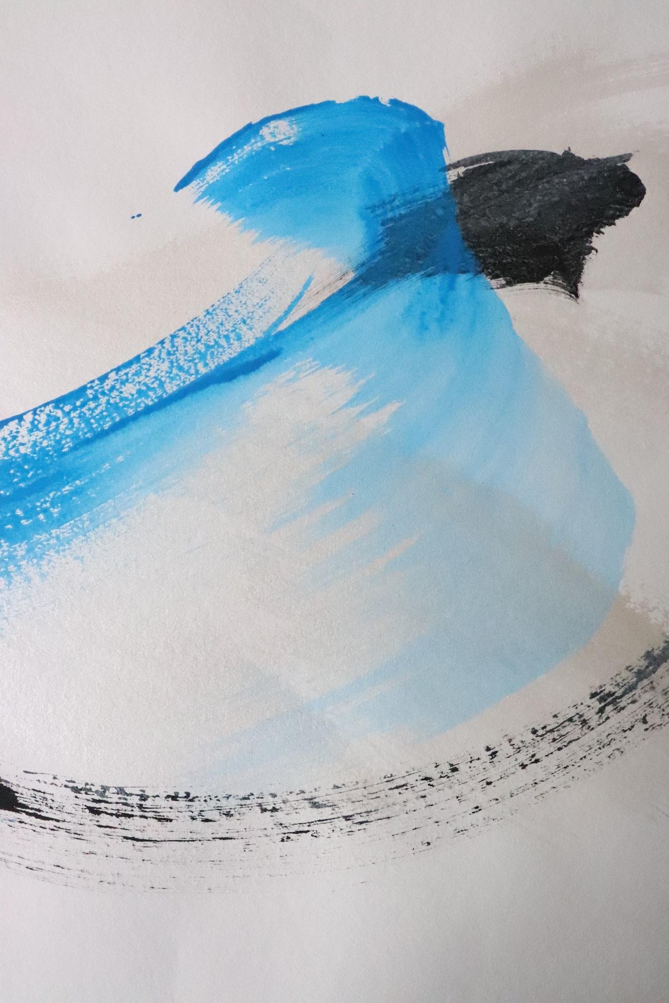 Permanescence N548-D by Hachiro Kanno - Calligraphy-based abstract work on paper For Sale 4