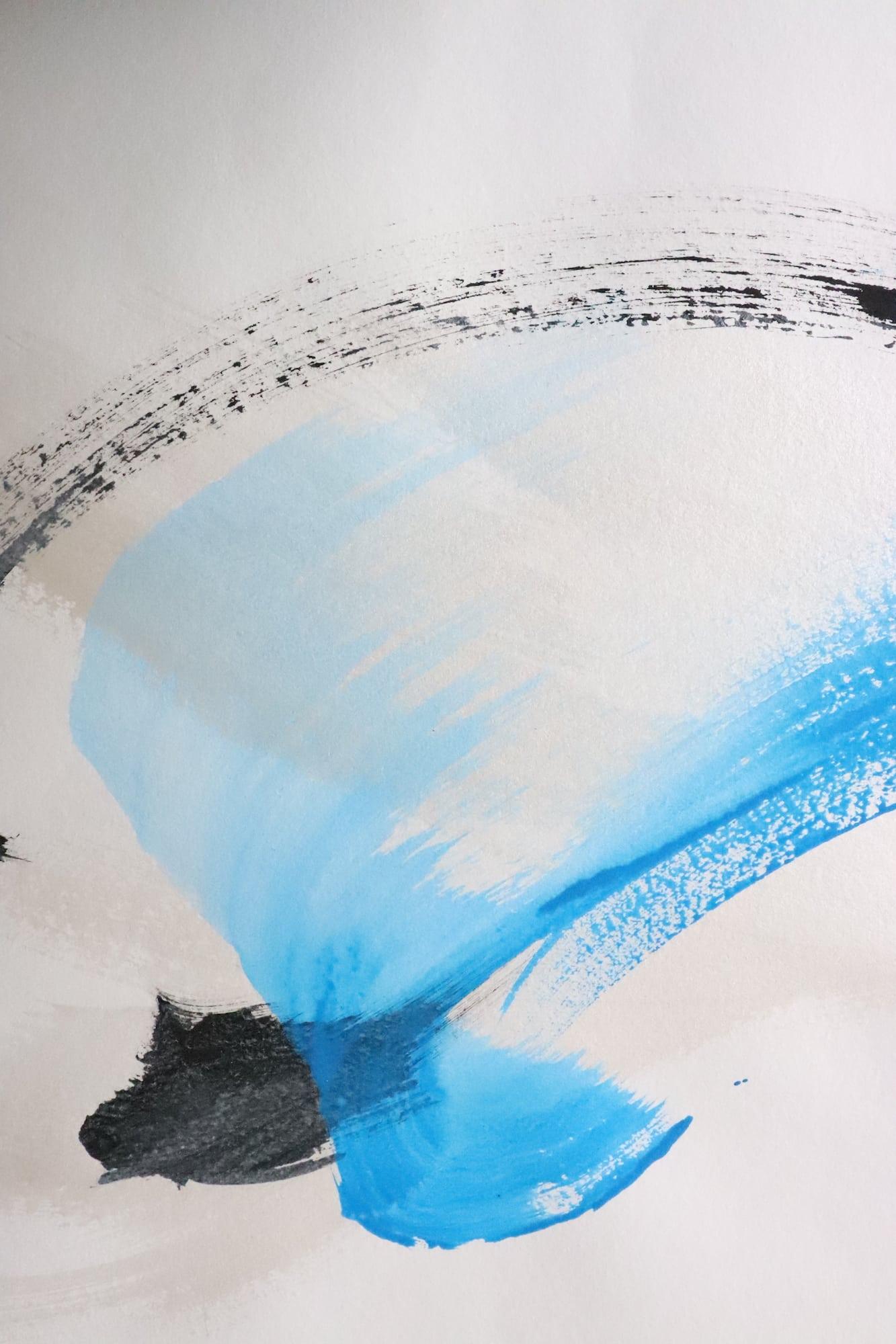 Permanescence N548-D by Hachiro Kanno - Calligraphy-based abstract work on paper For Sale 5