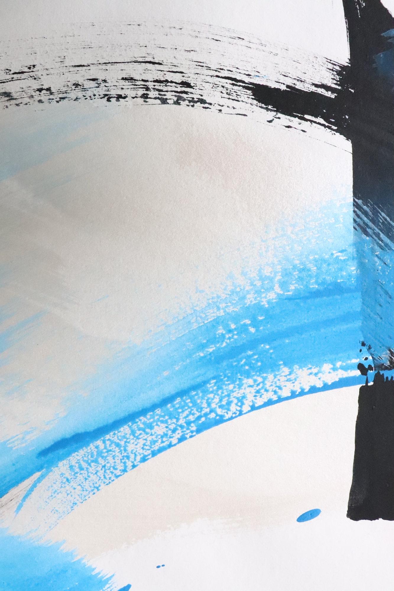 Permanescence N548-D by Hachiro Kanno - Calligraphy-based abstract work on paper For Sale 6