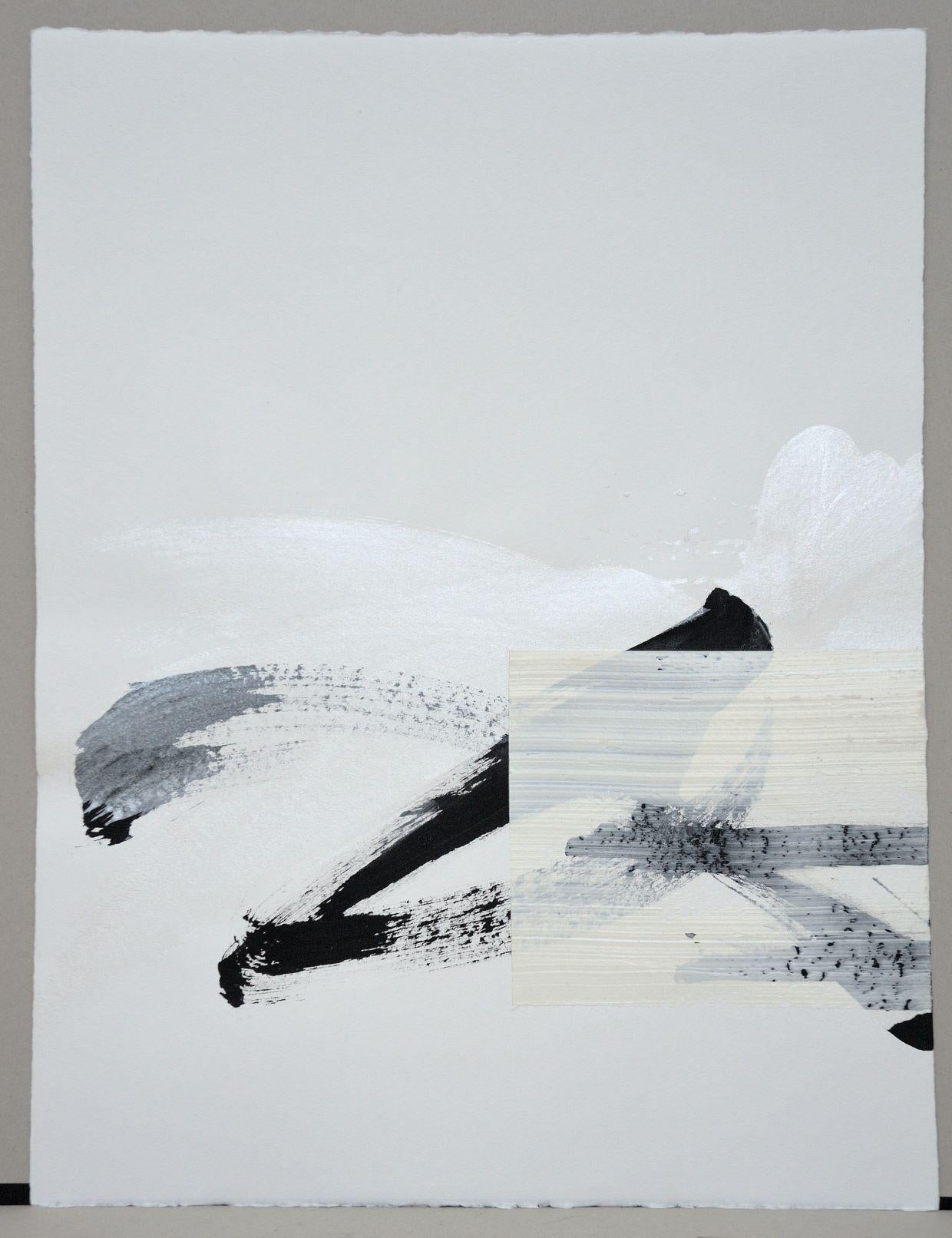 Permanescence N553-D - Calligraphy-based abstract work on paper - Painting by Hachiro Kanno
